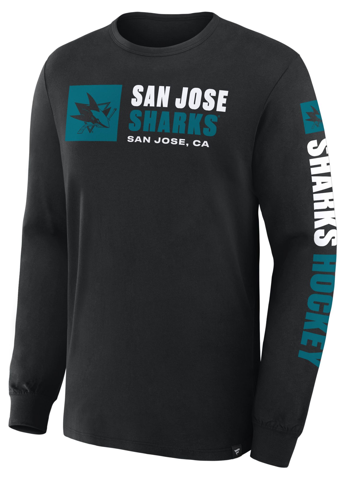 NHL Men's San Jose Sharks Black Legacy Long Sleeve T-Shirt