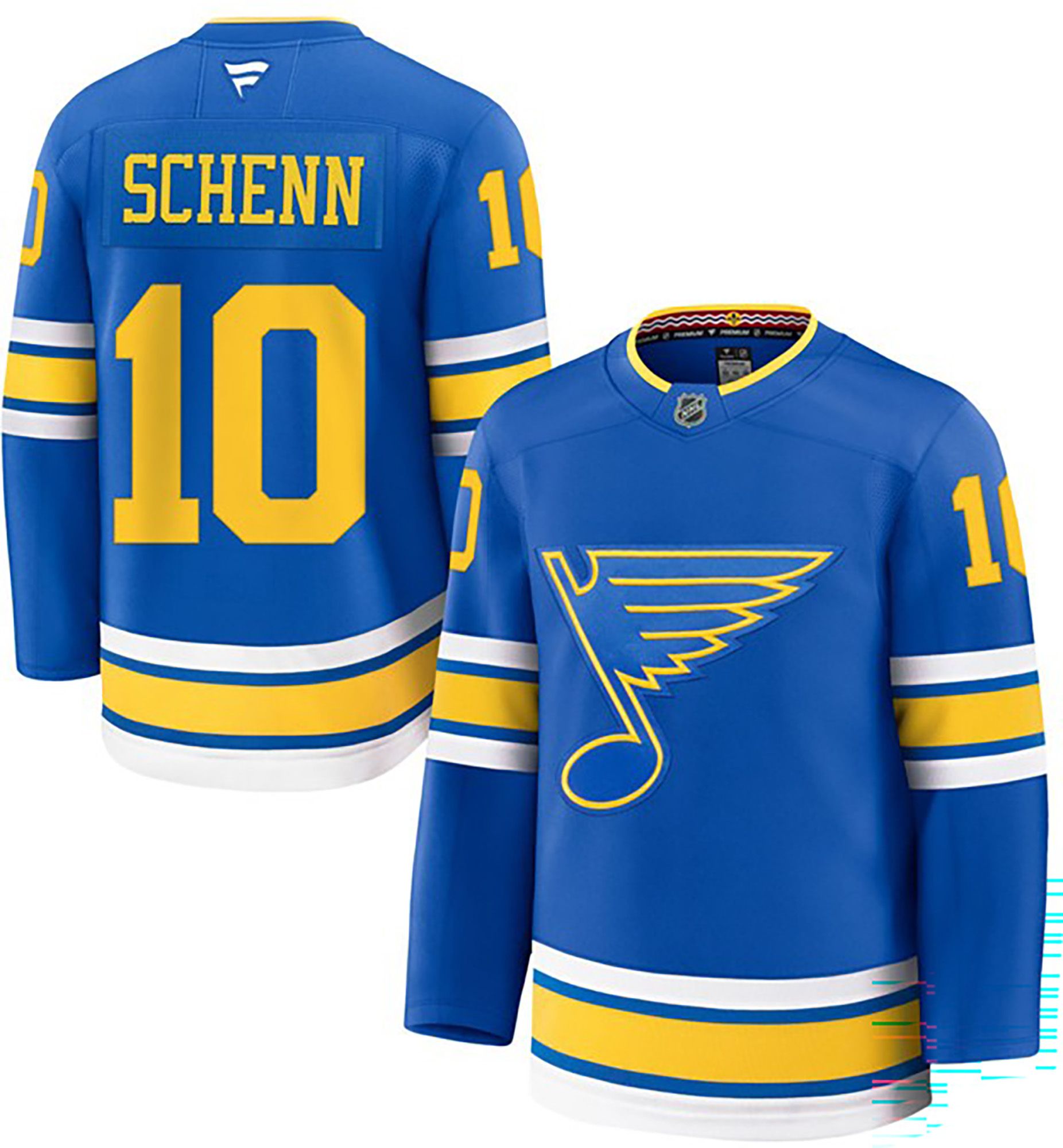 NHL Men's St. Louis Blues Brayden Schenn #10 Blue Premium Authentic Home Jersey