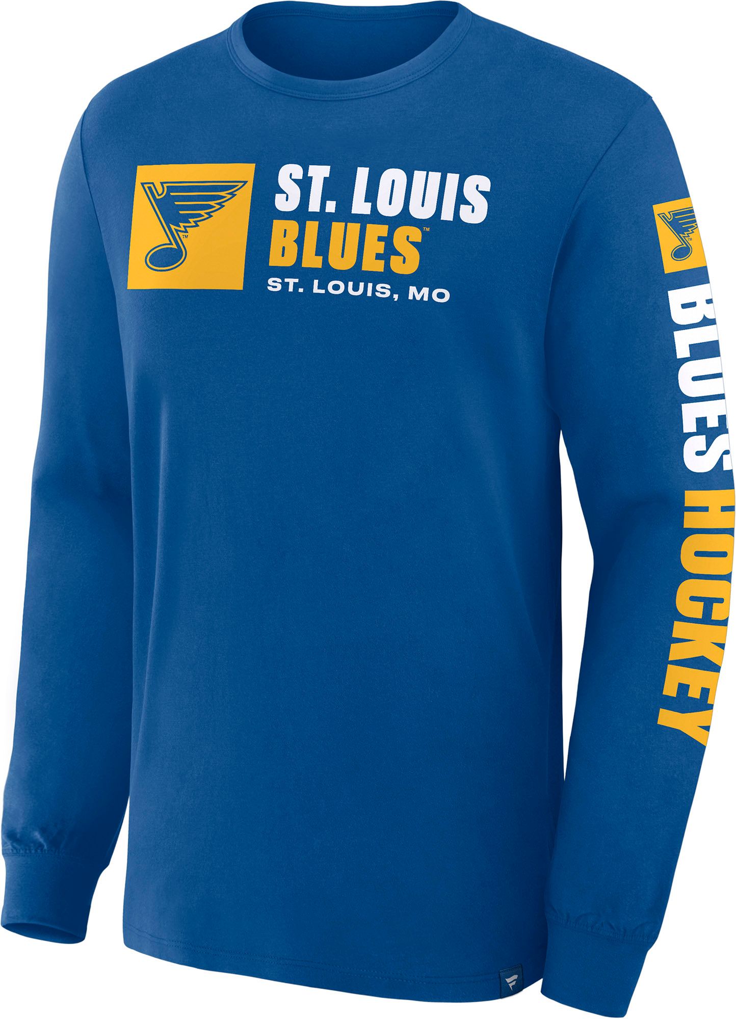 NHL Men's St. Louis Blues Legacy Blue Long Sleeve T-Shirt
