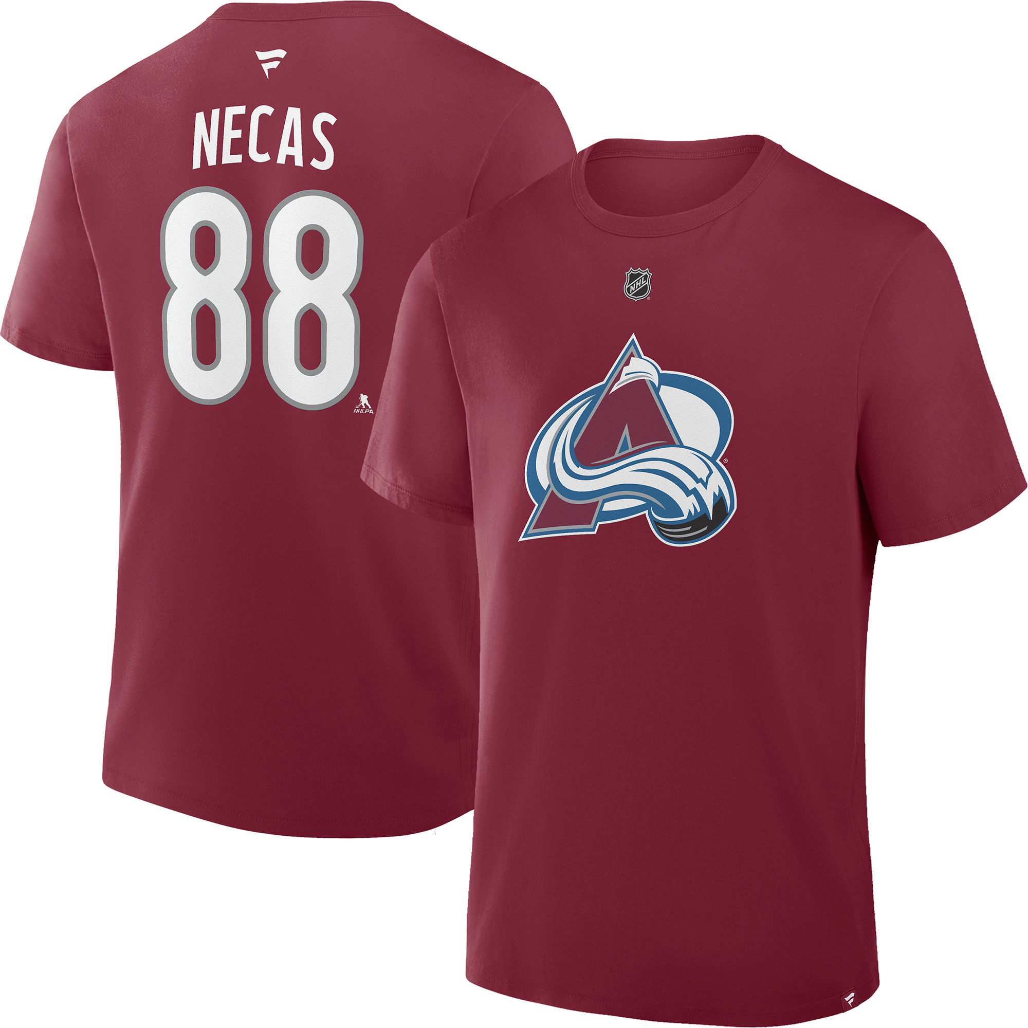 NHL Men's Colorado Avalanche Martin Necas #88 Dark Garnet Home T-Shirt