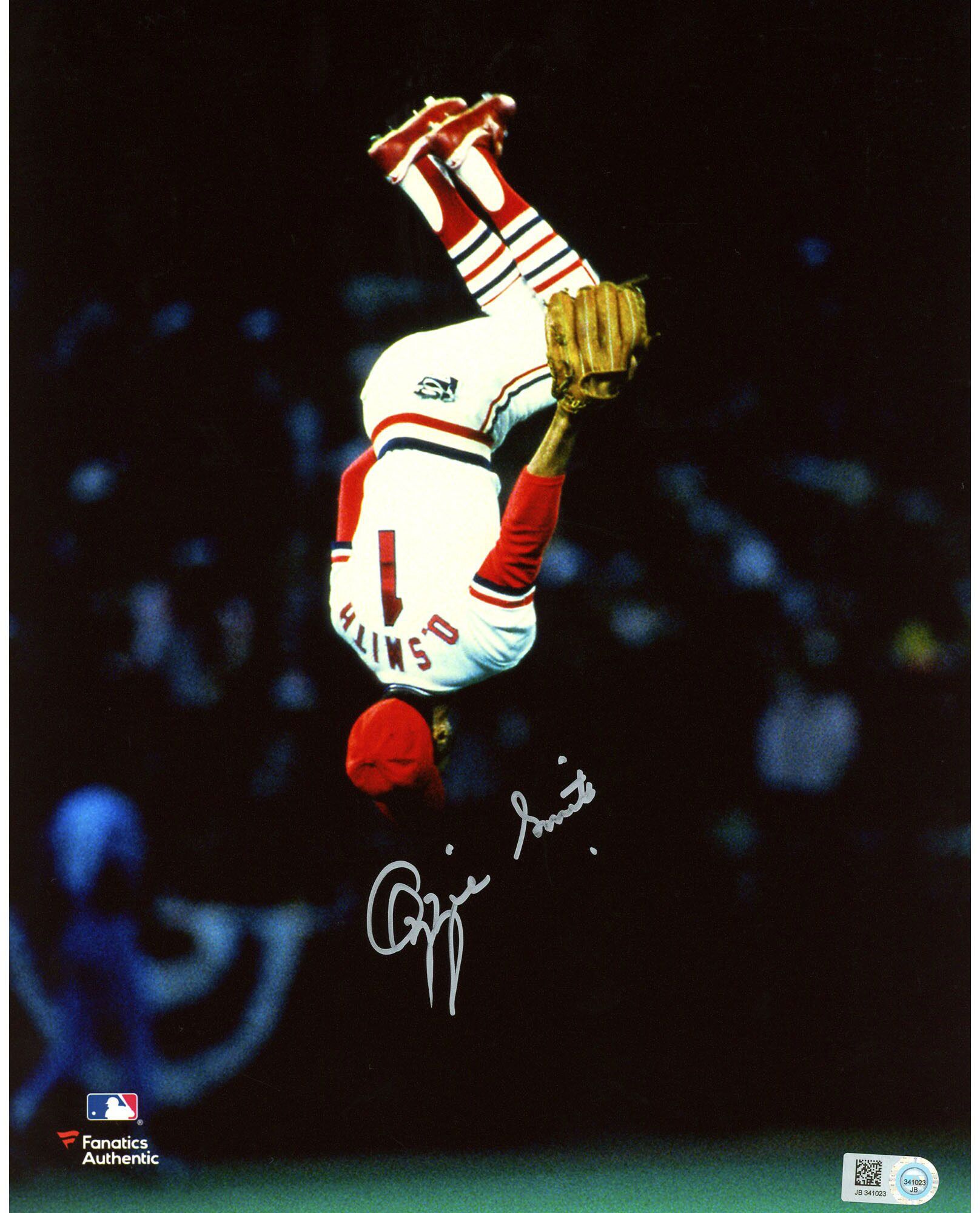 MLB Ozzie Smith St. Louis Cardinals Authentic Autographed 8" x 10" Photo