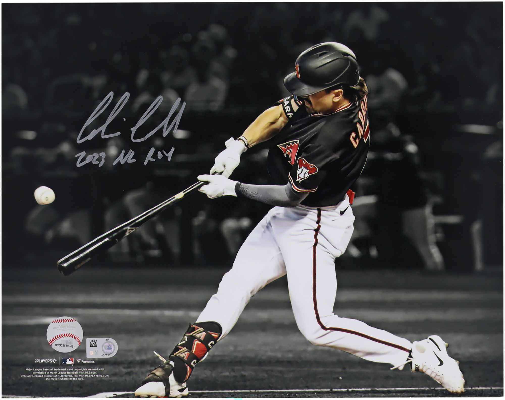 MLB Arizona Diamondbacks Corbin Carroll #7 Authentic Autographed Photo