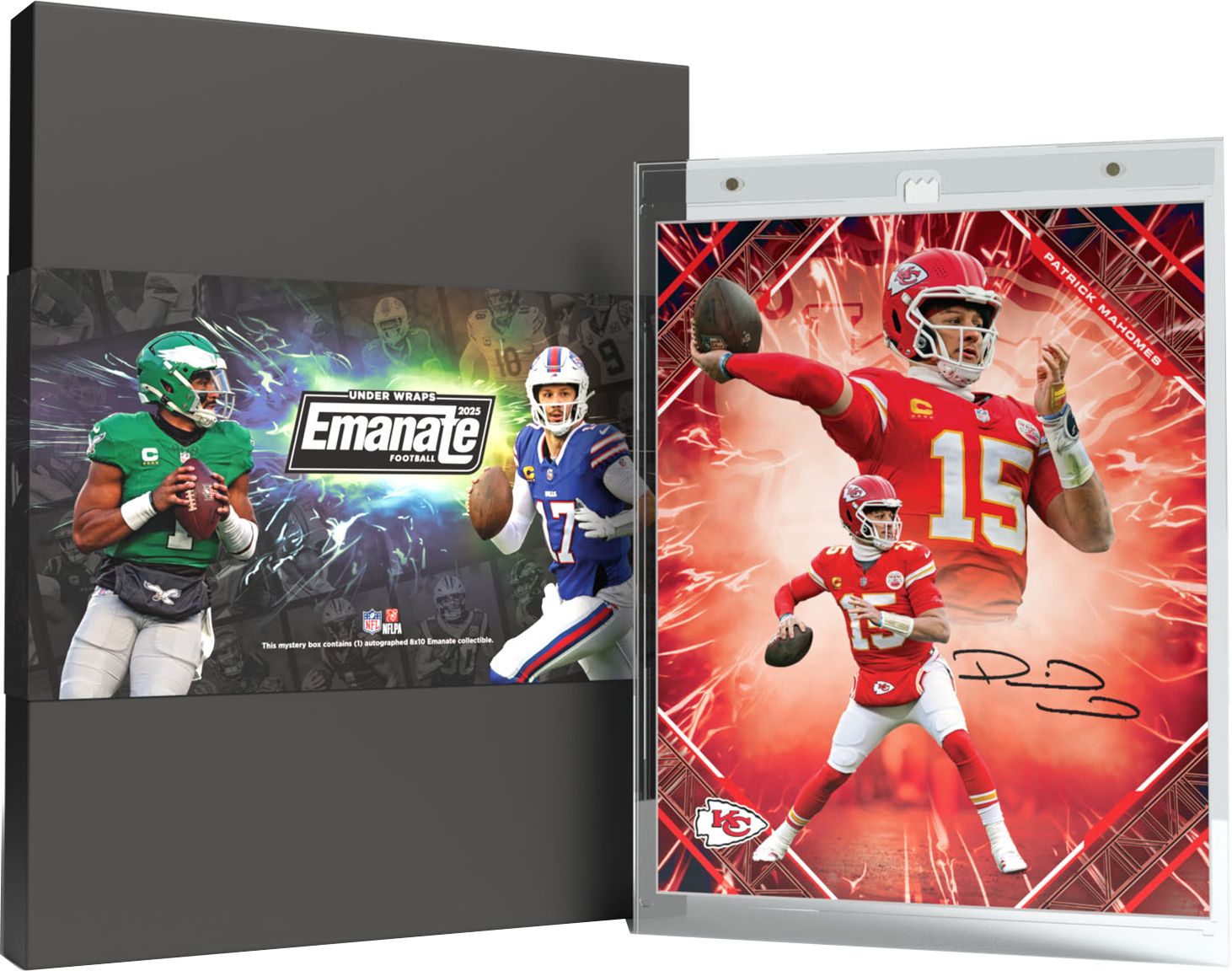 2025 Under Wraps Autographed Emanate Football Card