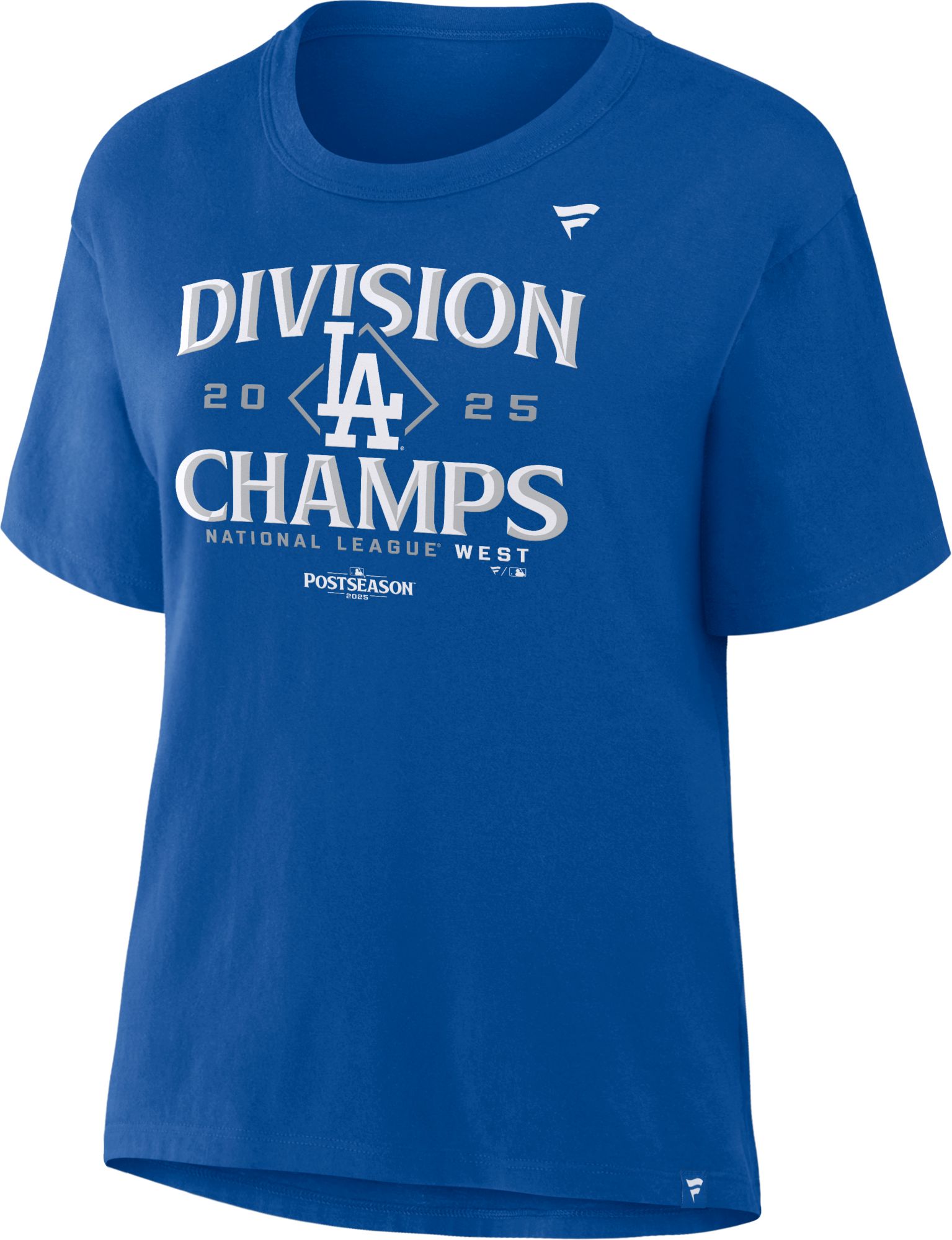 MLB Team Apparel Women's Los Angeles Dodgers 2025 NL West Division Champions Locker Room T-Shirt