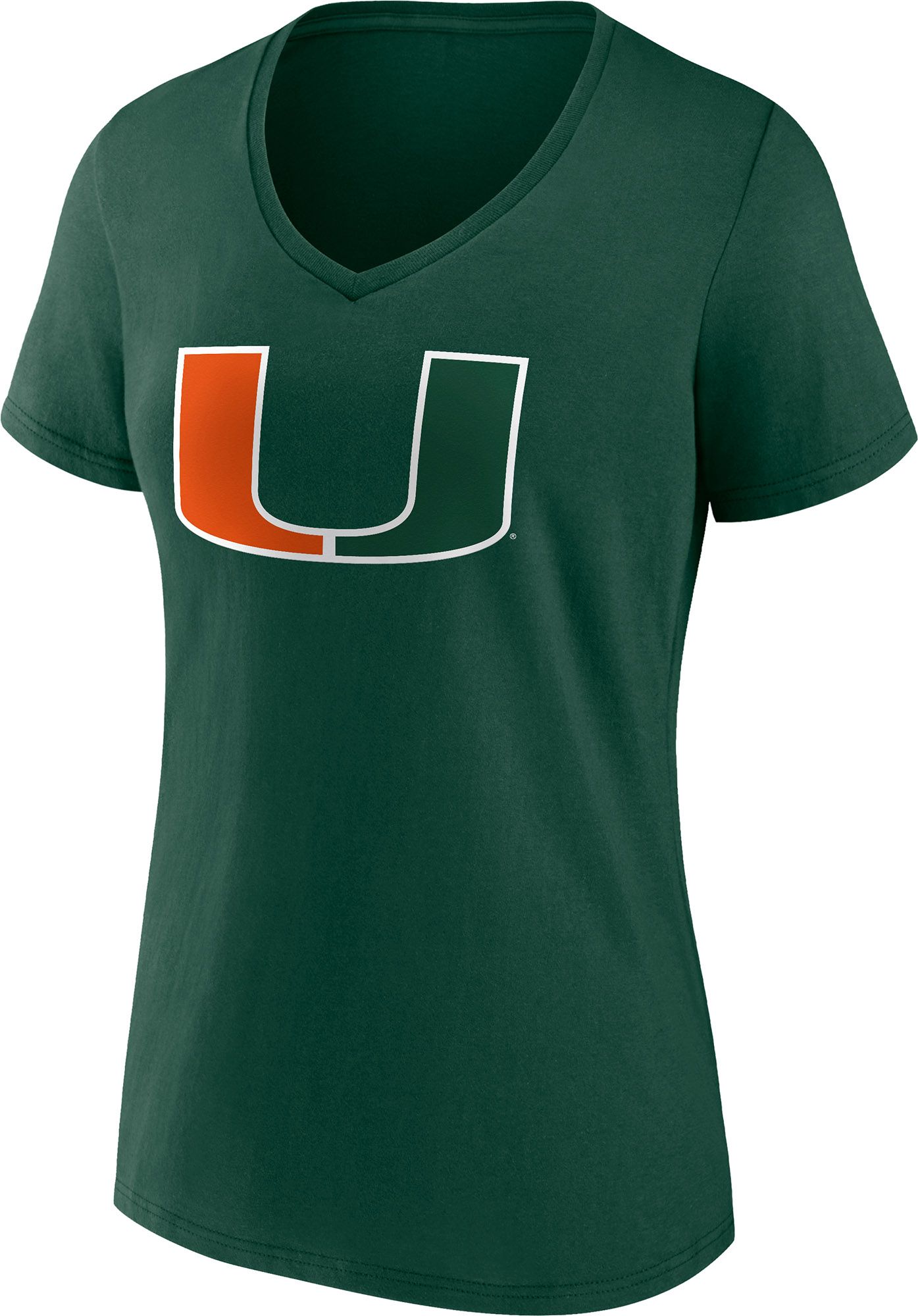 NCAA Women's Miami Hurricanes Dark Green Promo Short Sleeve T-Shirt
