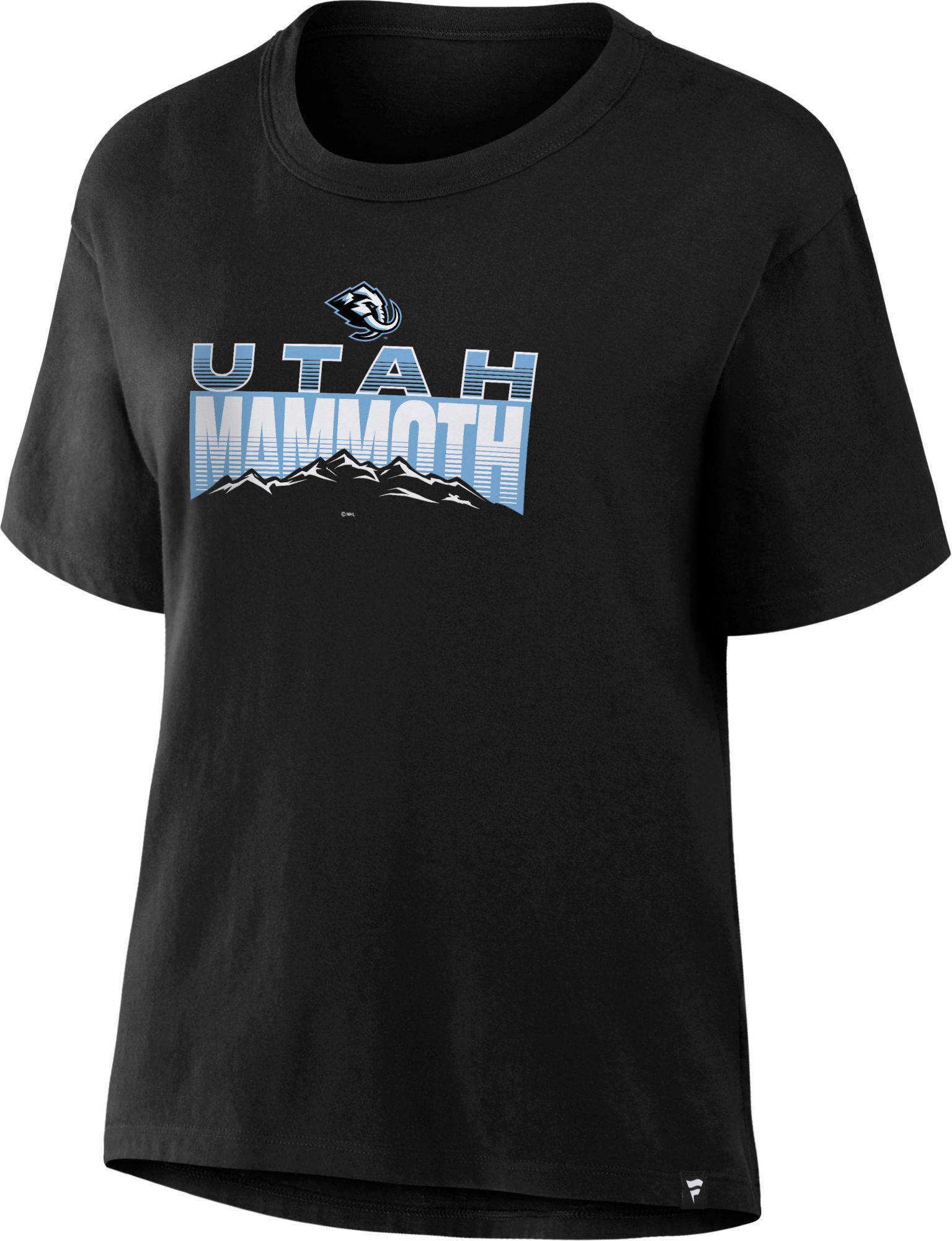 NHL Women's Utah Mammoth Black Mountain T-Shirt
