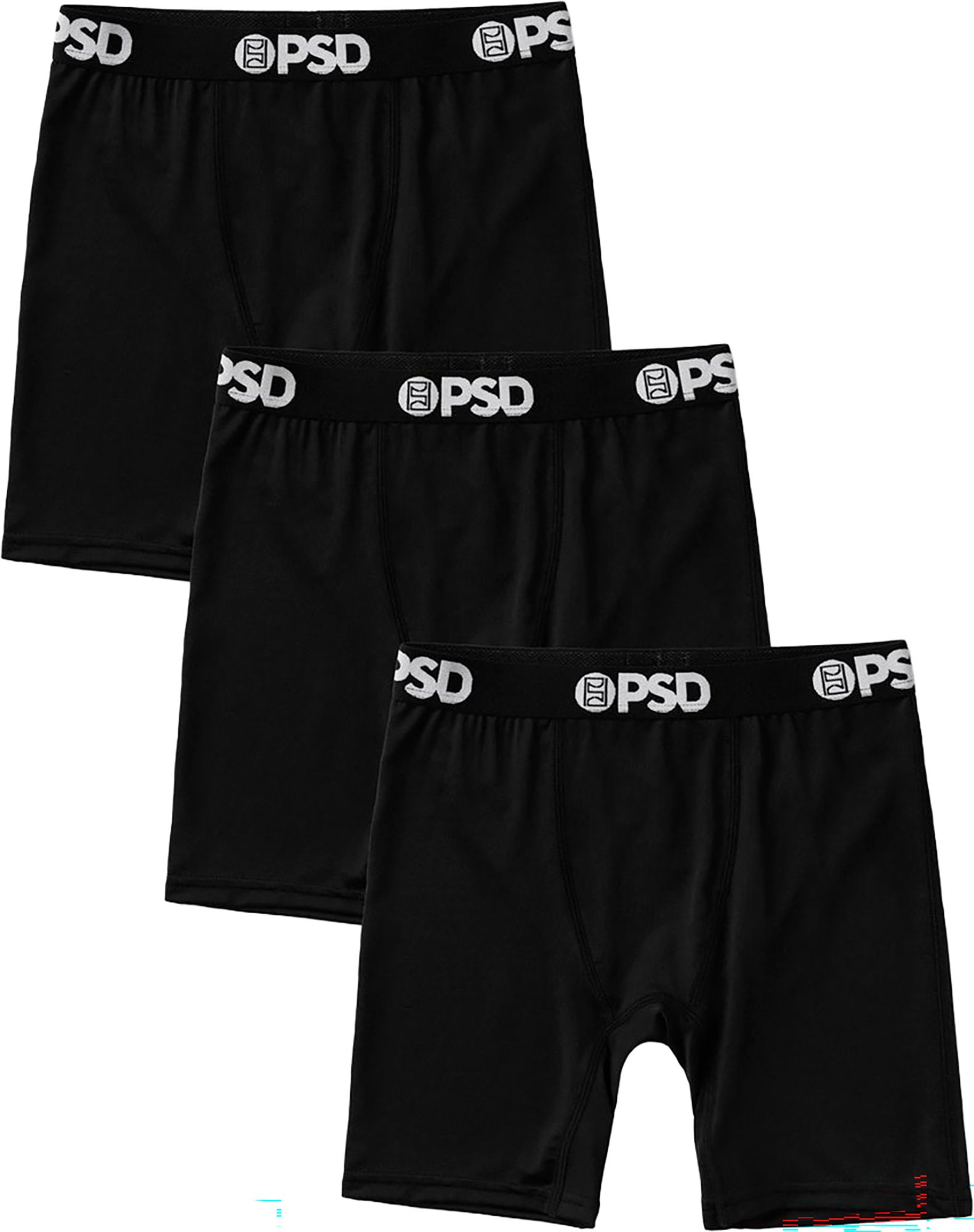 PSD Underwear Boys' Solid Boxer Briefs - 3 Pack