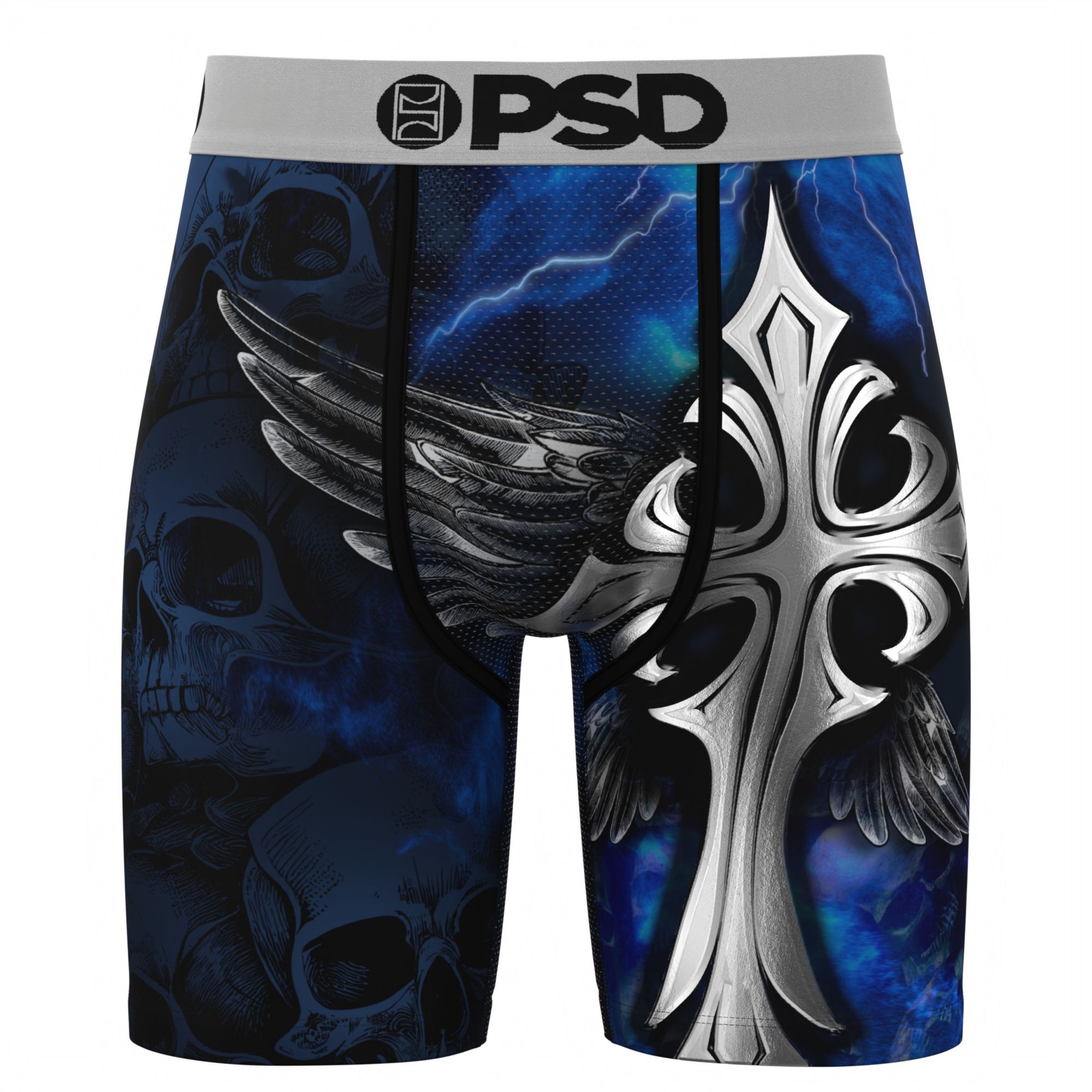 PSD Underwear Men's Silver Wing Boxer Briefs