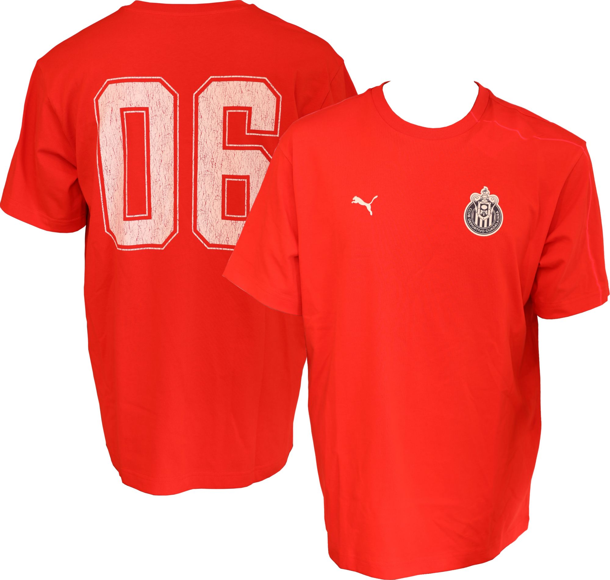 PUMA Adult Chivas Guadalajara Red Lifestyle Graphic Home Jersey