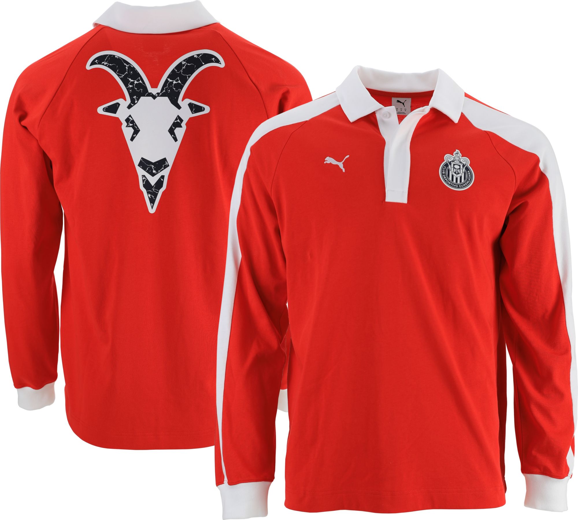PUMA Adult Chivas Guadalajara Red Home Long Sleeve Shirt