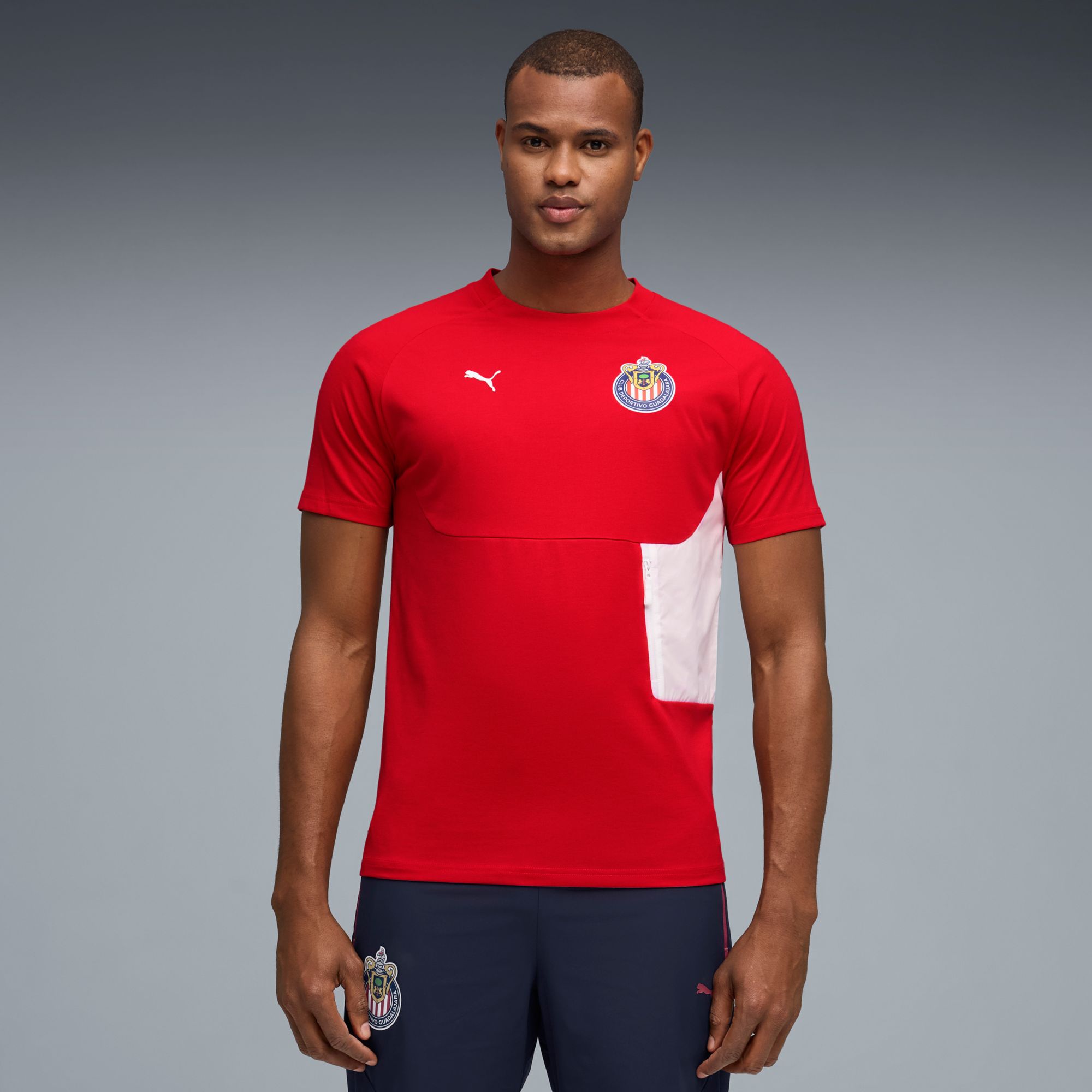 PUMA Adult Chivas Guadalajara Red Tech Pocket T-Shirt