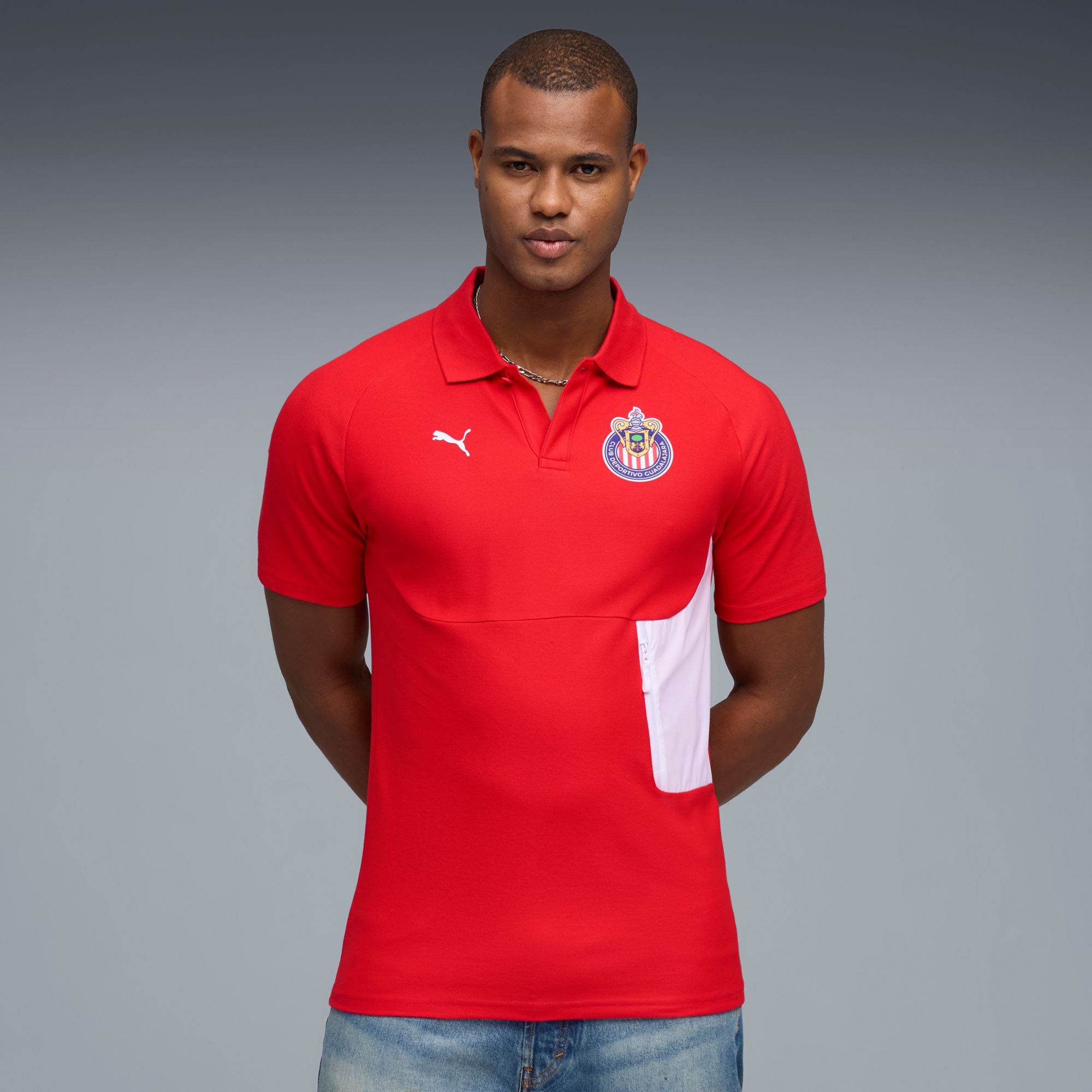 PUMA Adult Chivas Guadalajara Red Tech Polo