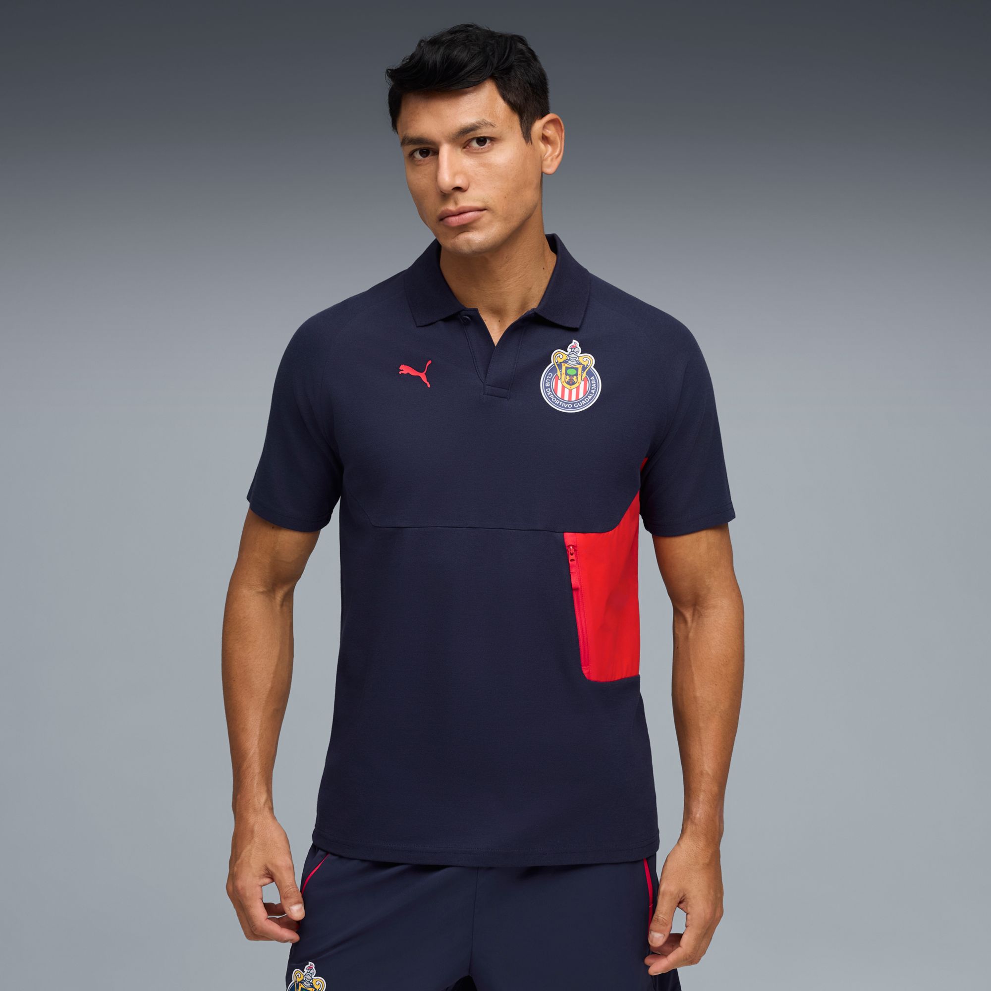 PUMA Adult Chivas Guadalajara Navy Tech Polo