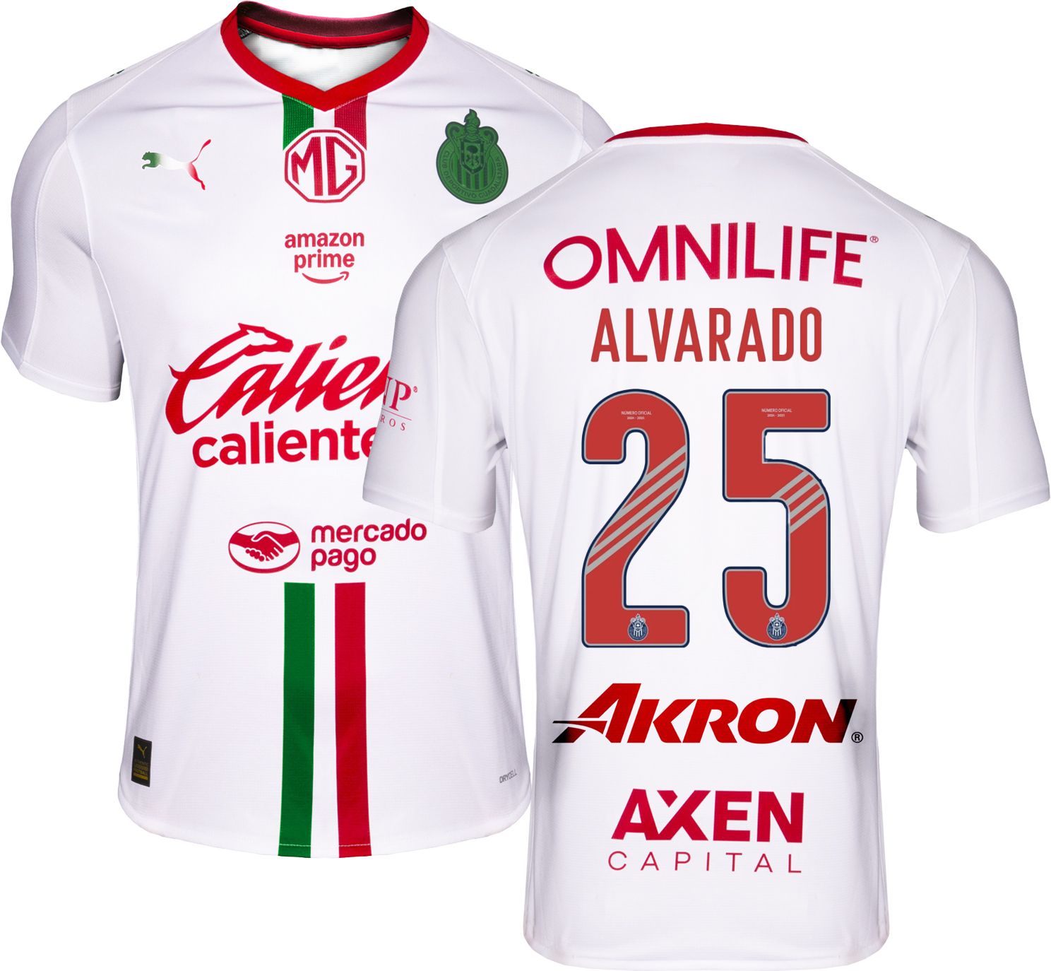 PUMA Adult Chivas Guadalajara Roberto Alvarado #25 2025 Away Replica Jersey