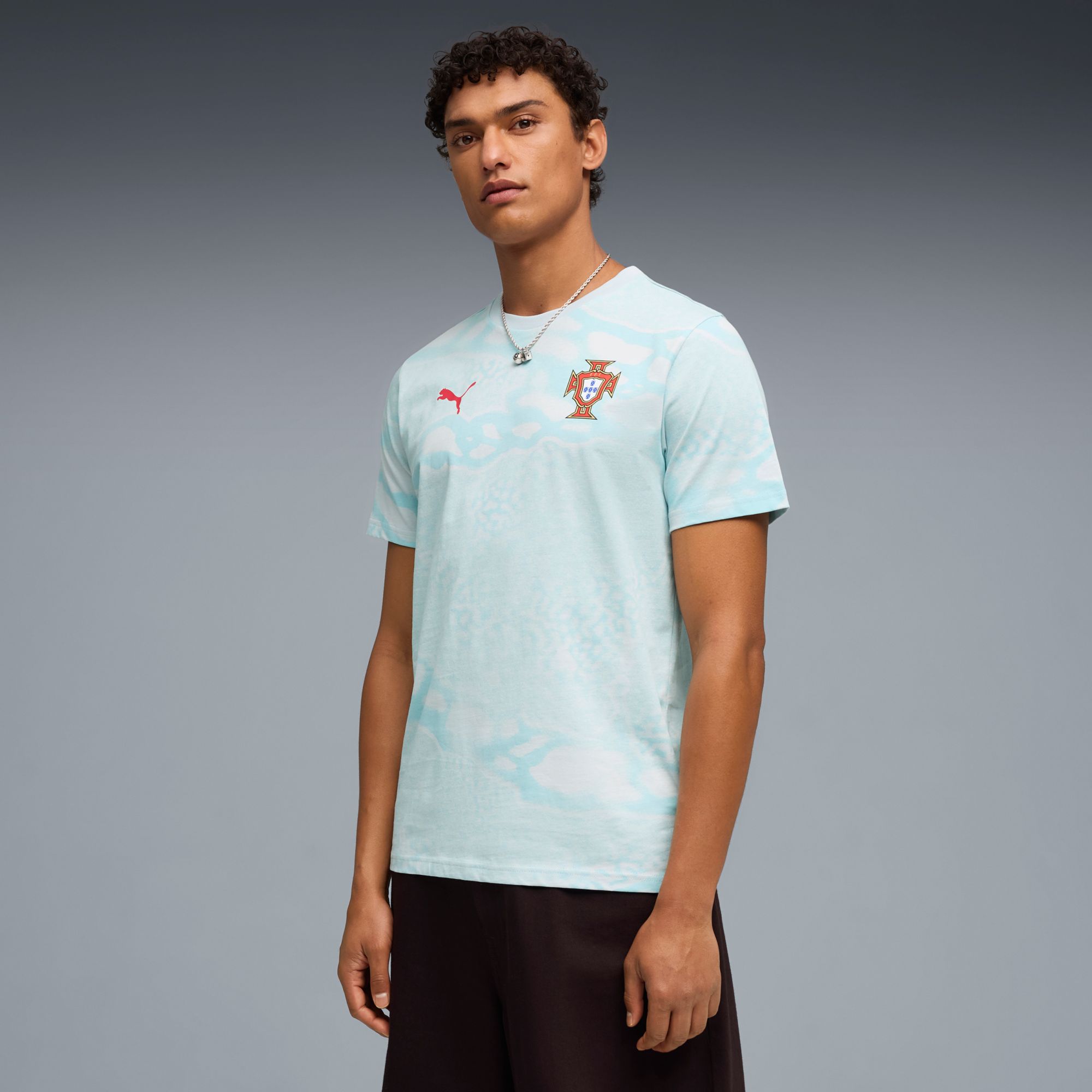 PUMA Adult Portugal Teal Culture T-Shirt