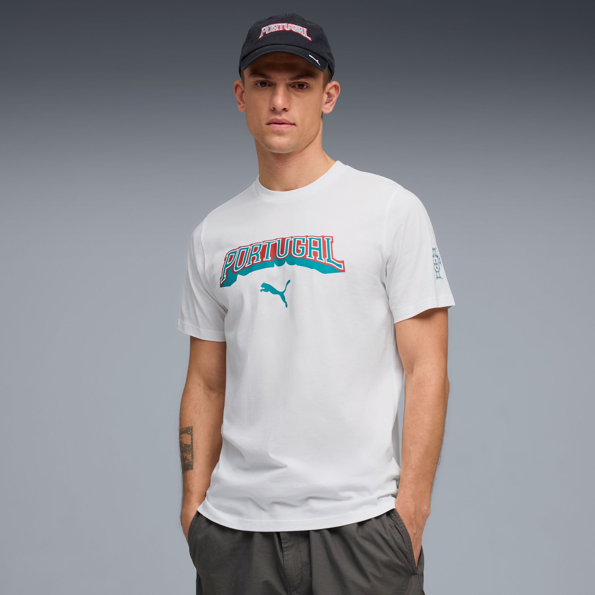 PUMA Adult Portugal Culture AOP White T-Shirt