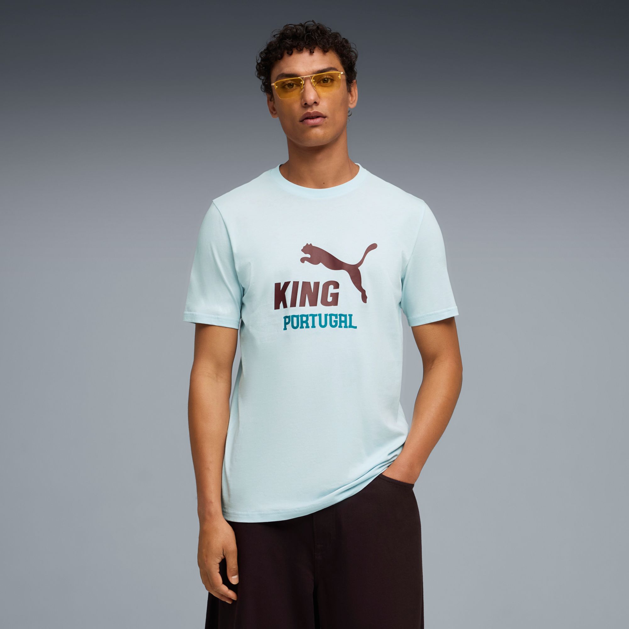 PUMA Adult Portugal Teal King Logo T-Shirt
