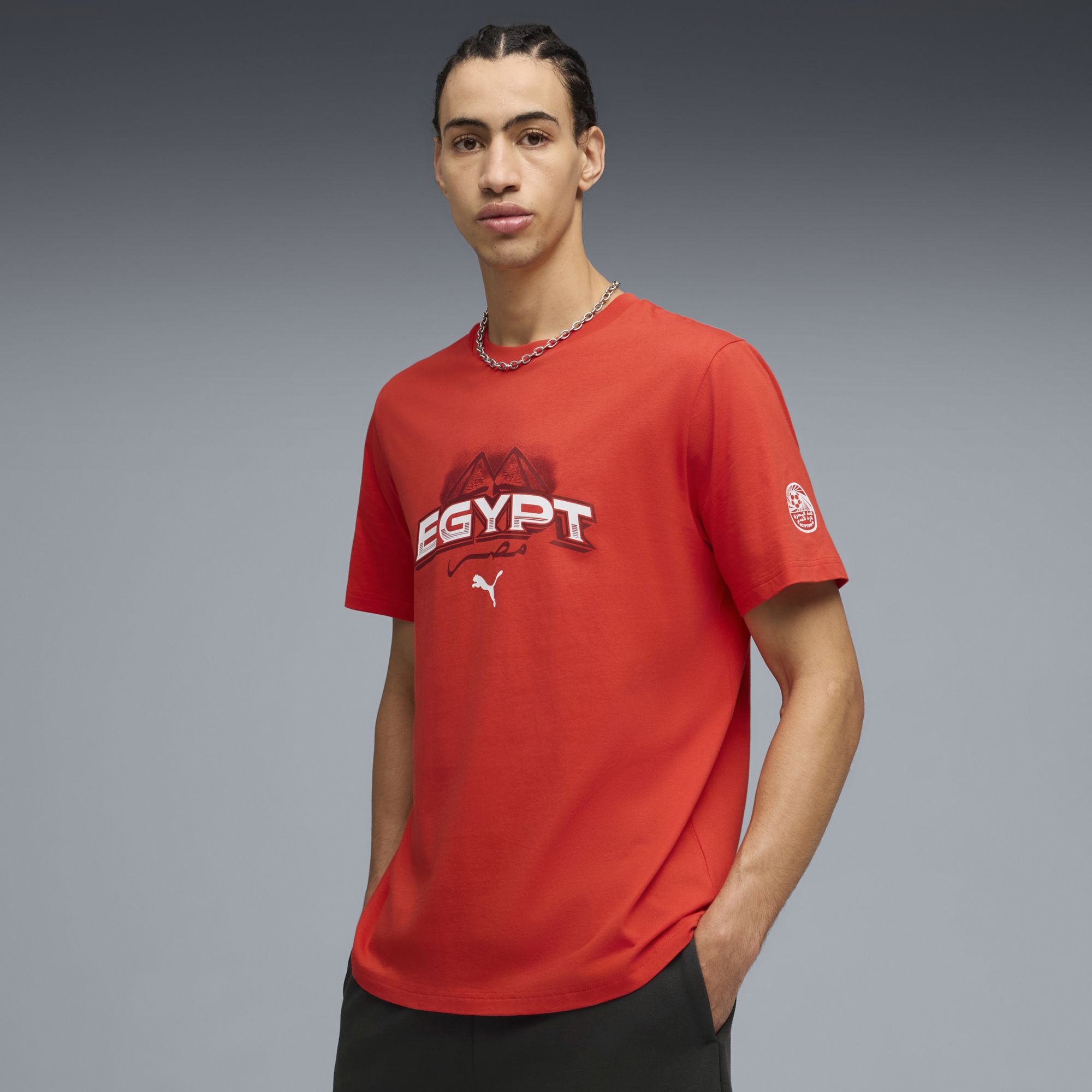 PUMA Adult Egypt Red Culture T-Shirt