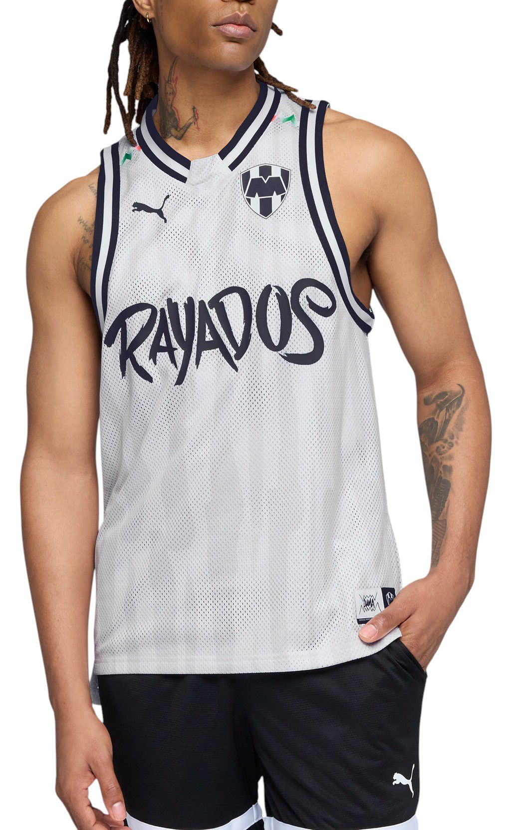 PUMA Adult CF Monterrey White KidSuper Hoops Jersey