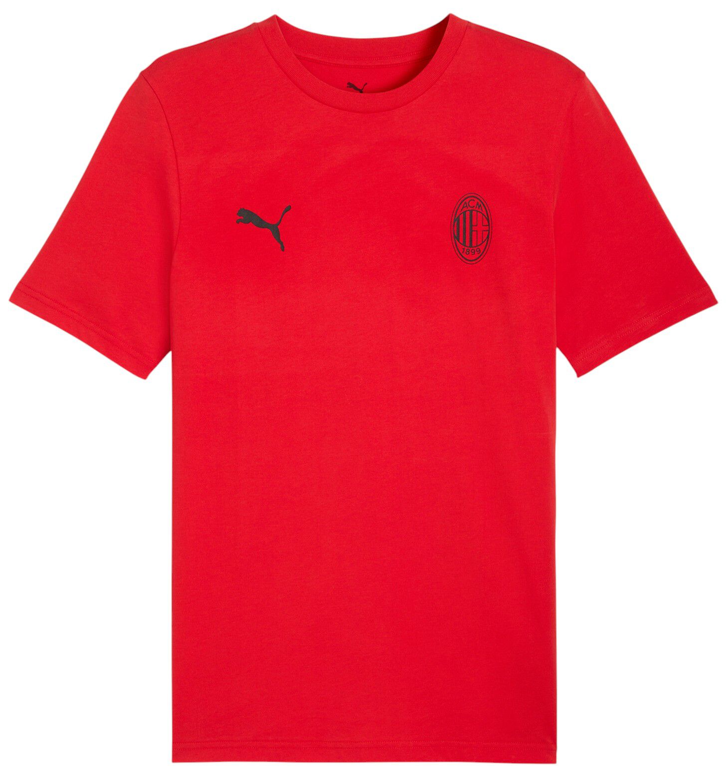 PUMA Men's AC Milan Red Home Logo T-Shirt