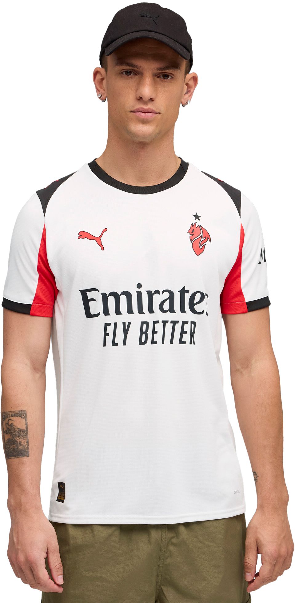 PUMA Adult AC Milan 2025-26 White Away Replica Jersey