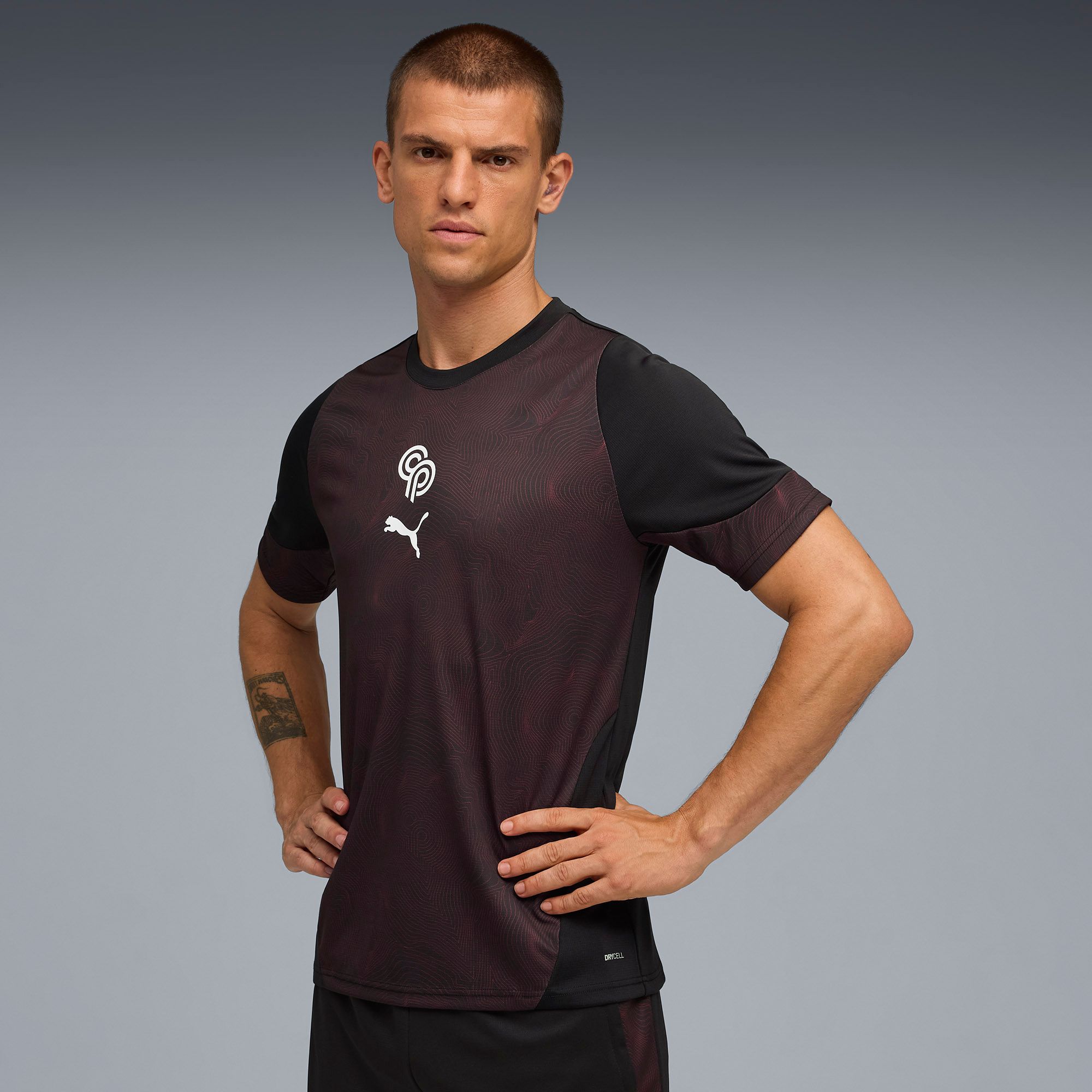 PUMA Men's Player Program Christian Pulisic Black Graphic Jersey