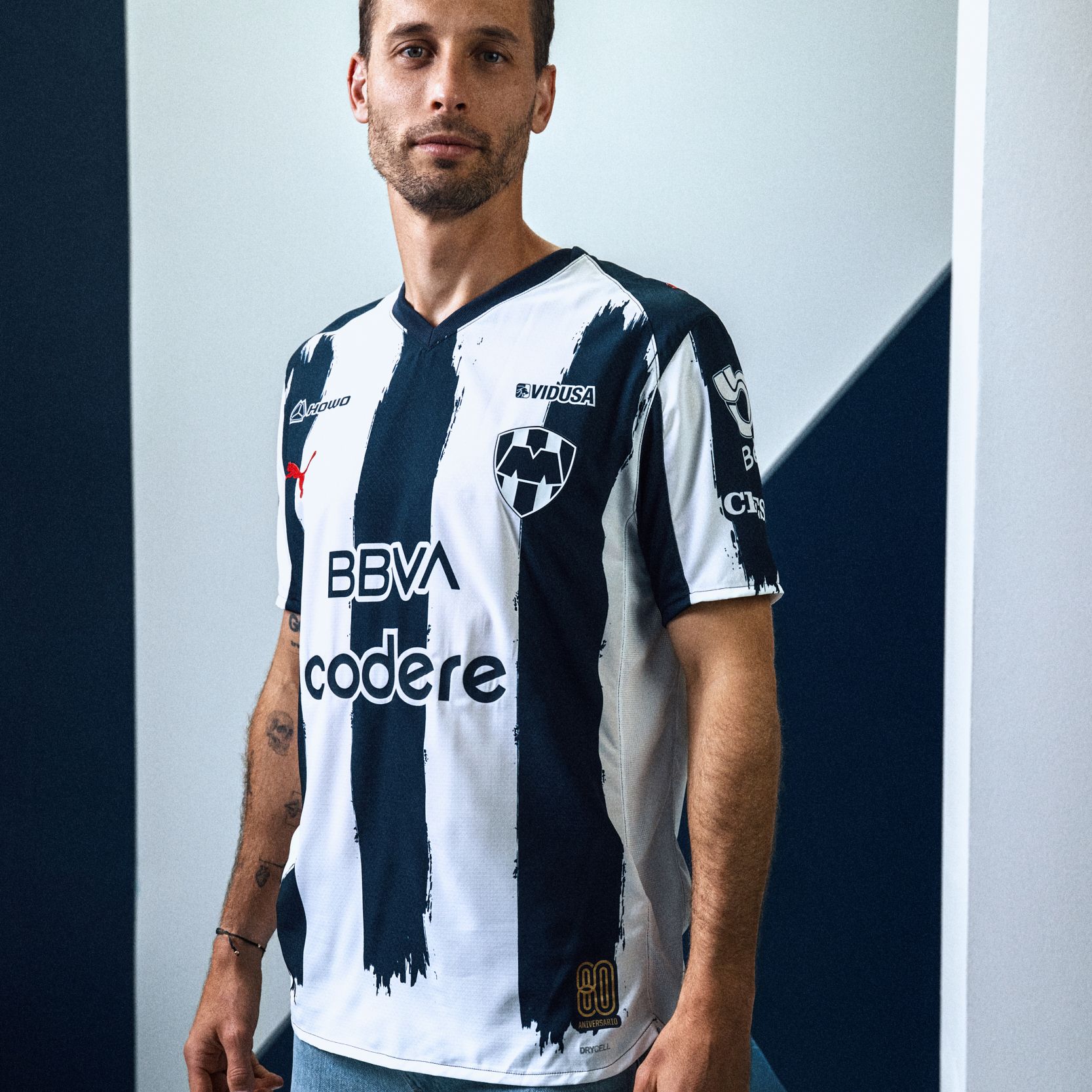 PUMA Adult CF Monterrey 2025-26 Navy Home Authentic Jersey