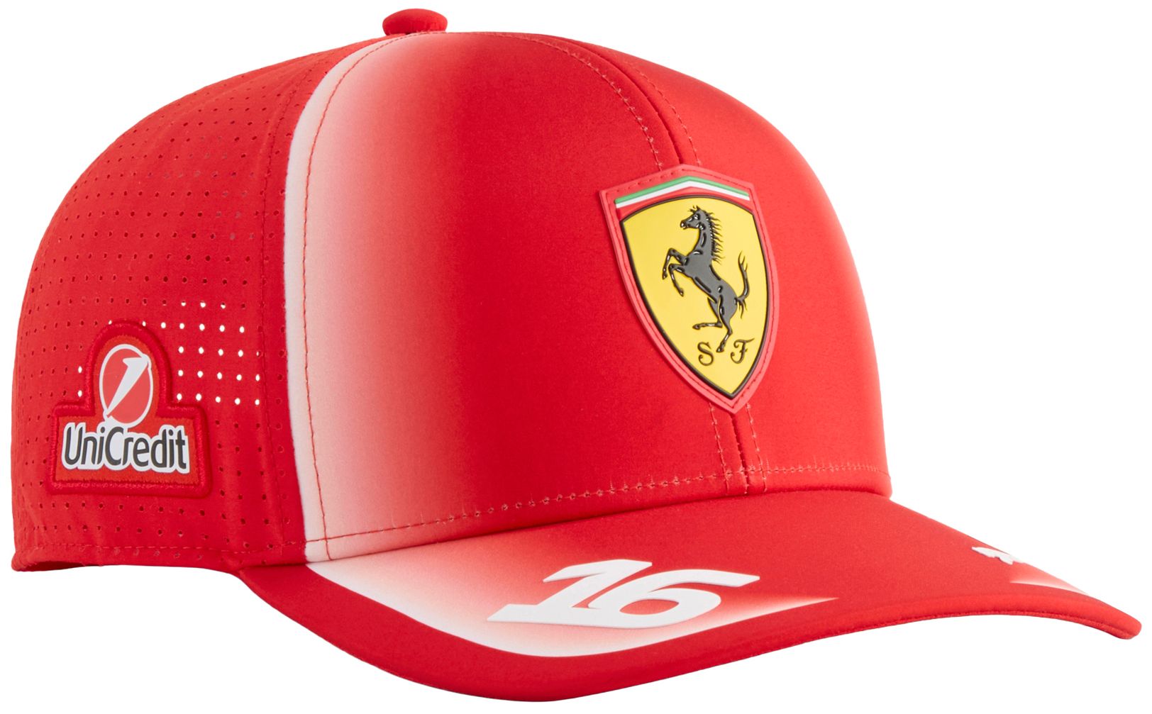 PUMA Men's F1 Ferrari Charles Leclerc #16 Red Adjustable Hat