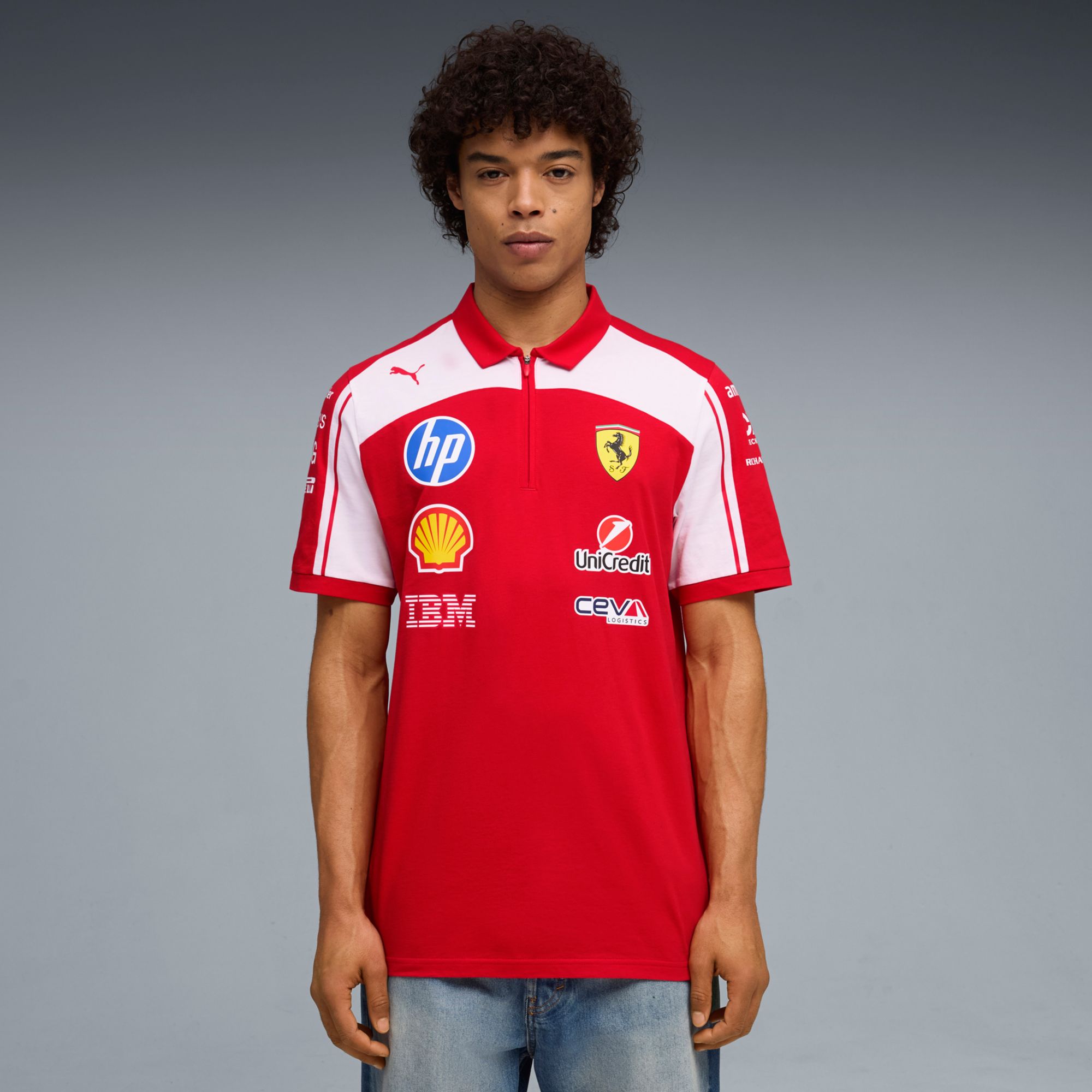 PUMA Men's F1 Ferrari Red Replica Polo