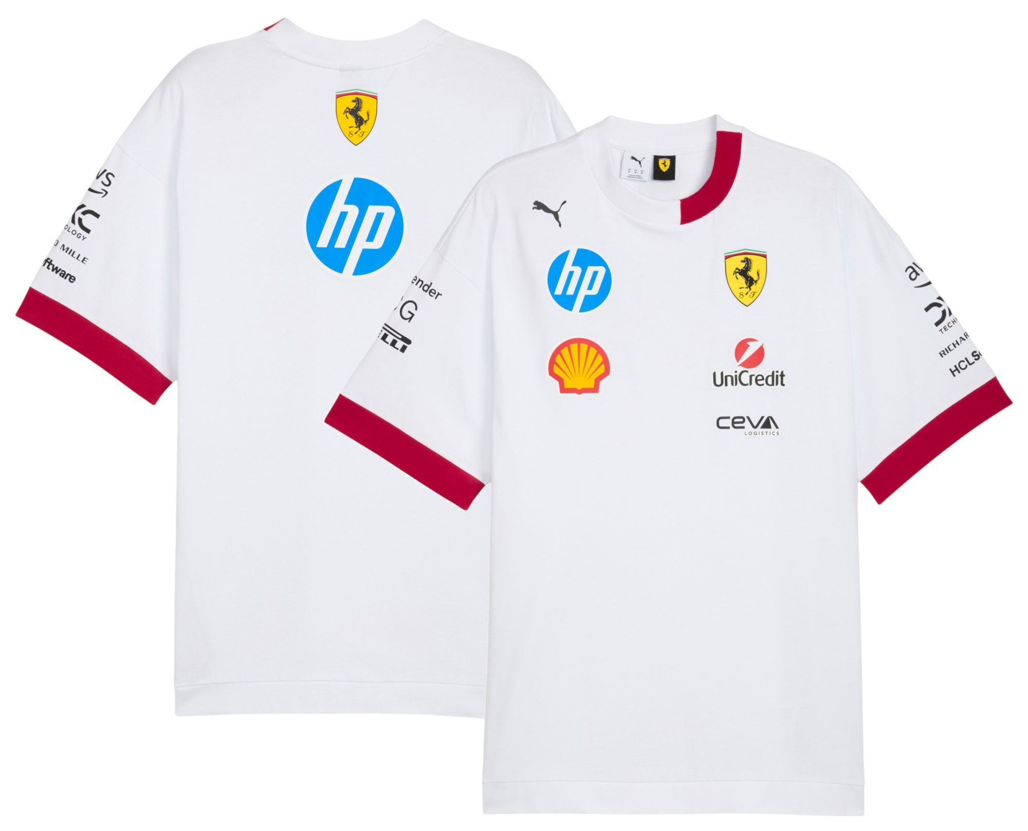 PUMA Men's F1 Ferrari Red All Over Print T-Shirt