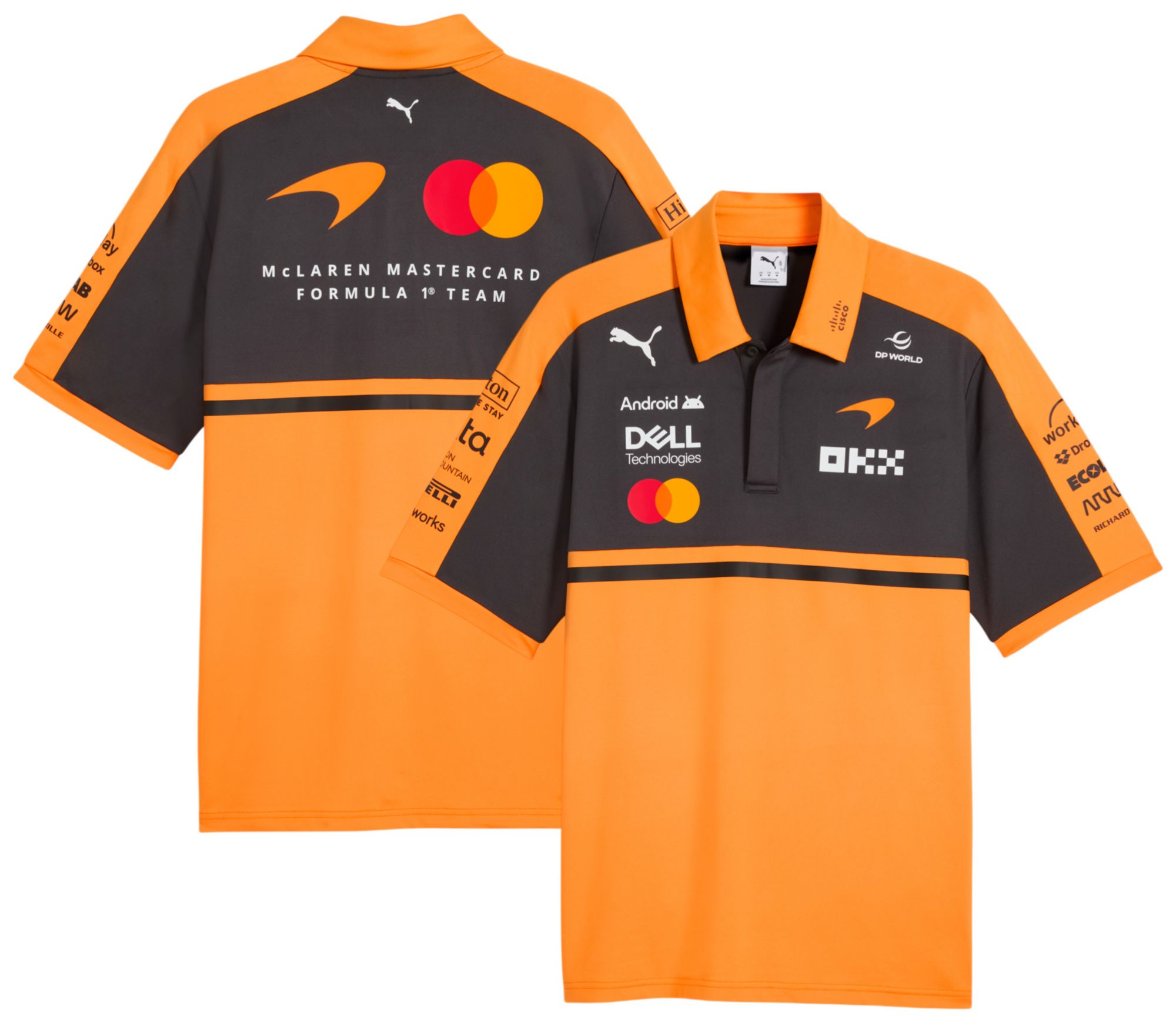 PUMA Men's F1 McLaren Orange Replica Polo
