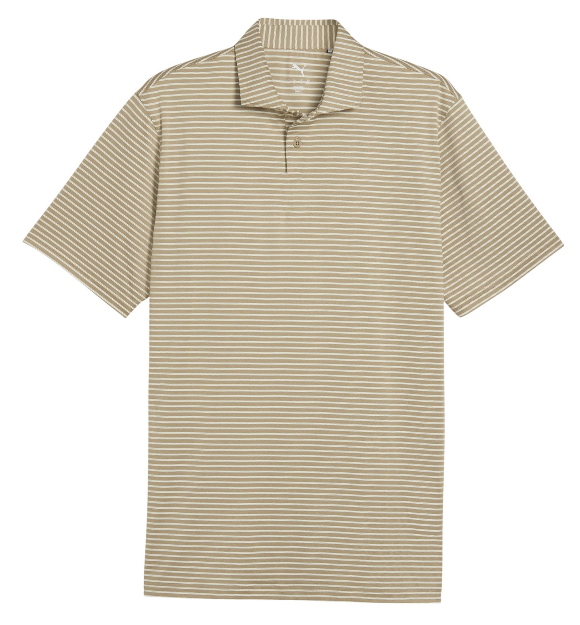 PUMA Men's Brr Striped Golf Polo