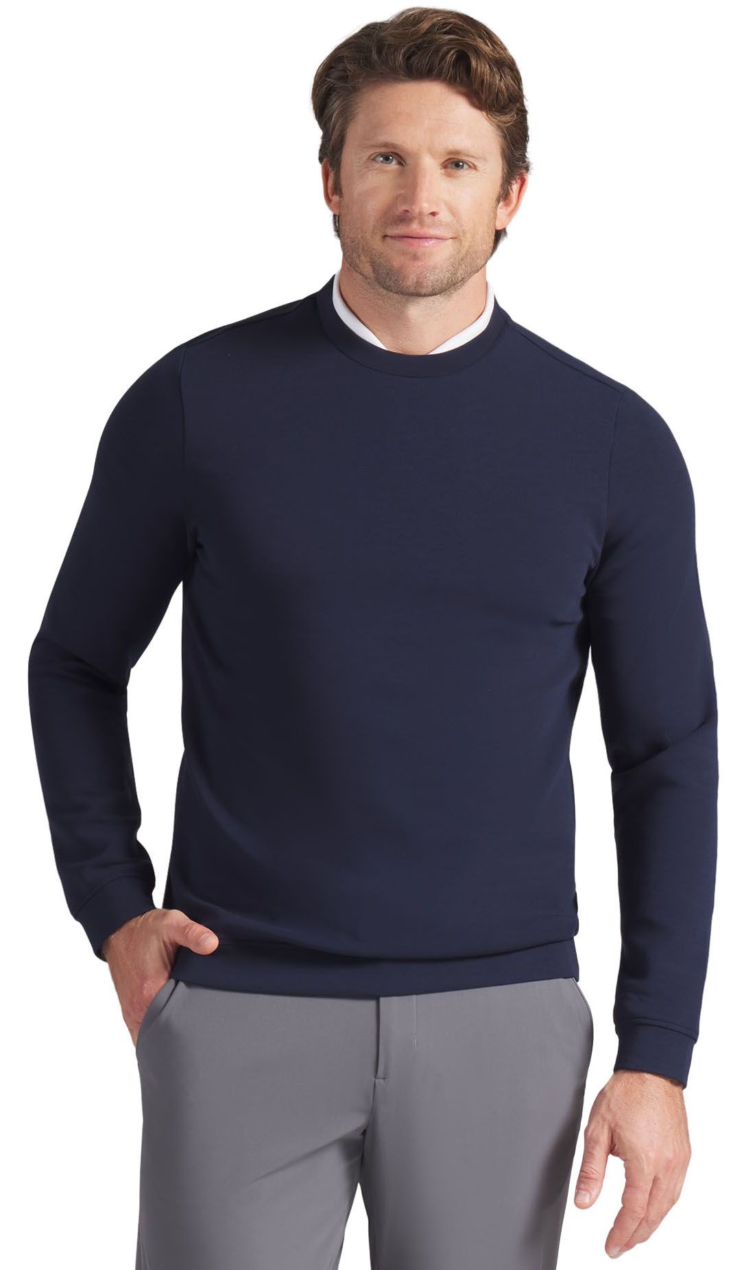 PUMA Men's CLOUDSPUN Fleece Golf Crewneck