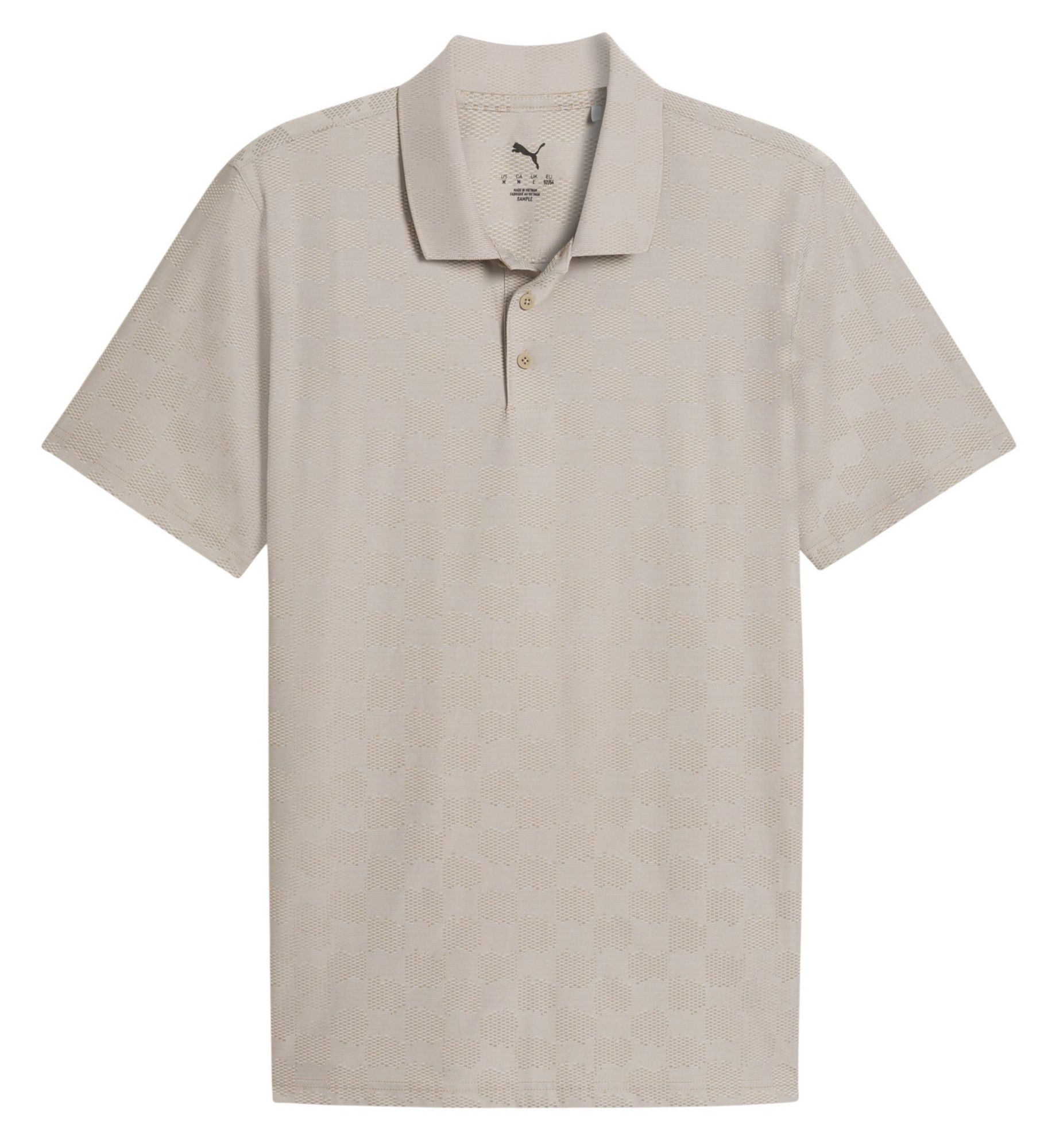 PUMA Men's MATTR Check Jacquard Golf Polo