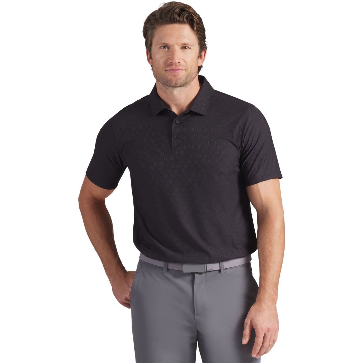 Eastside Golf Men's Long Sleeve Houndstooth Sweater Golf Polo