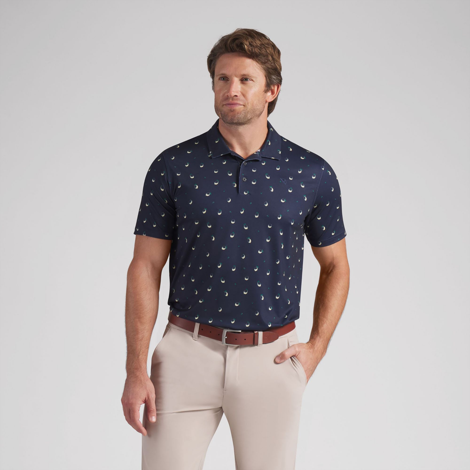 PUMA X Arnold Palmer Men's CLOUDSPUN Lemon Golf Polo