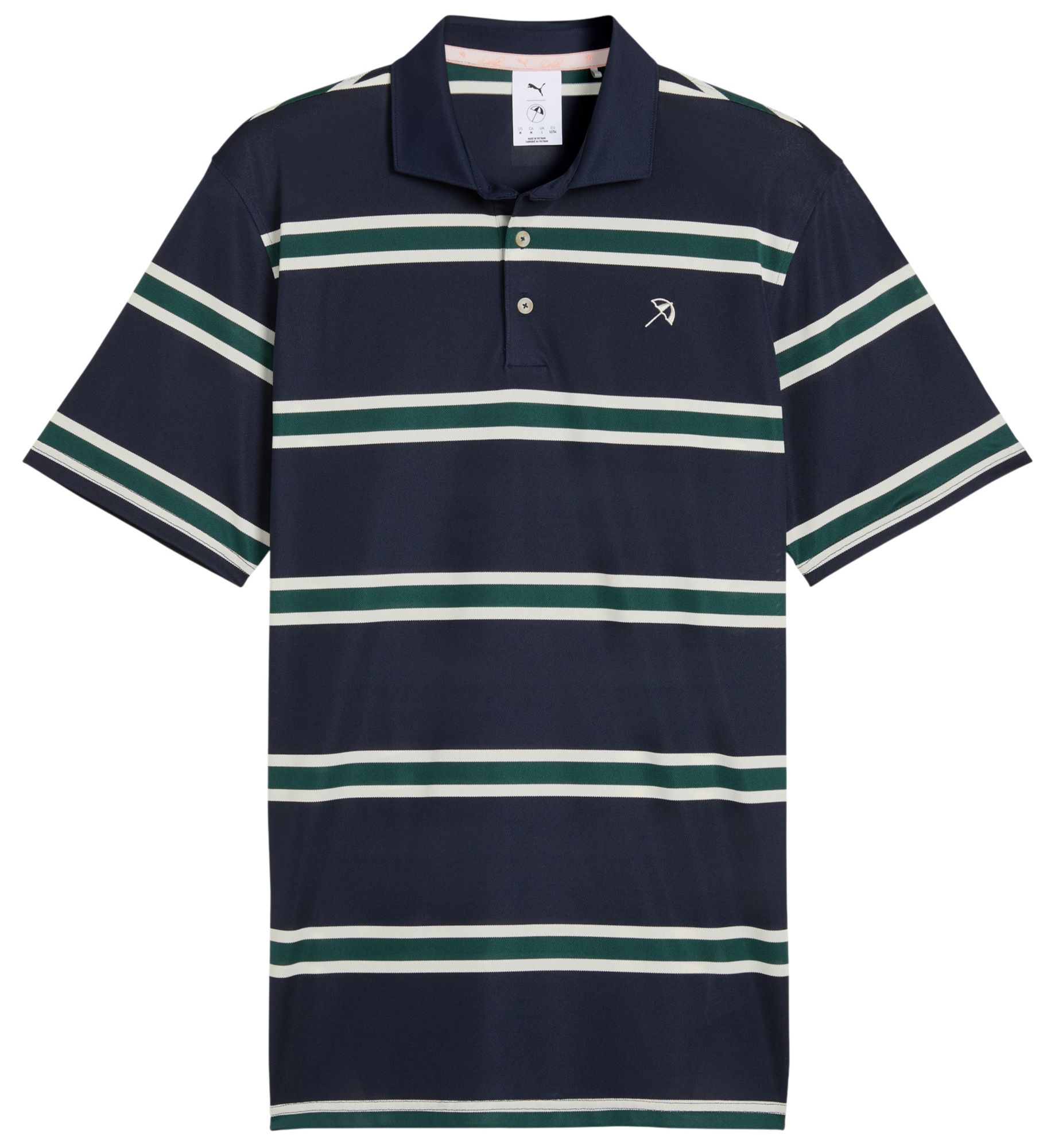 PUMA X Arnold Palmer Men's Pique Stripe Golf Polo