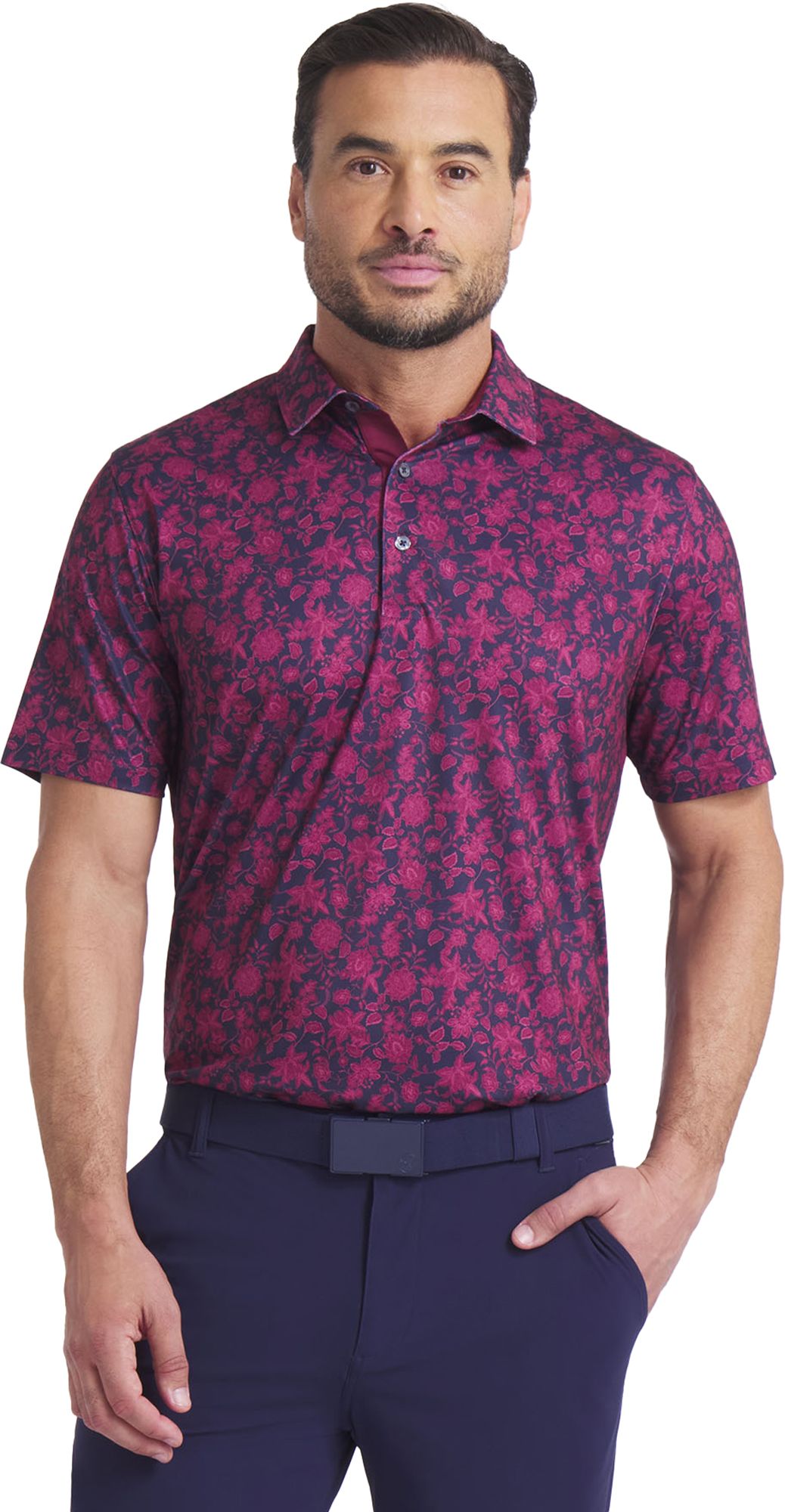 PUMA Men's CLOUDSPUN Floral Golf Polo