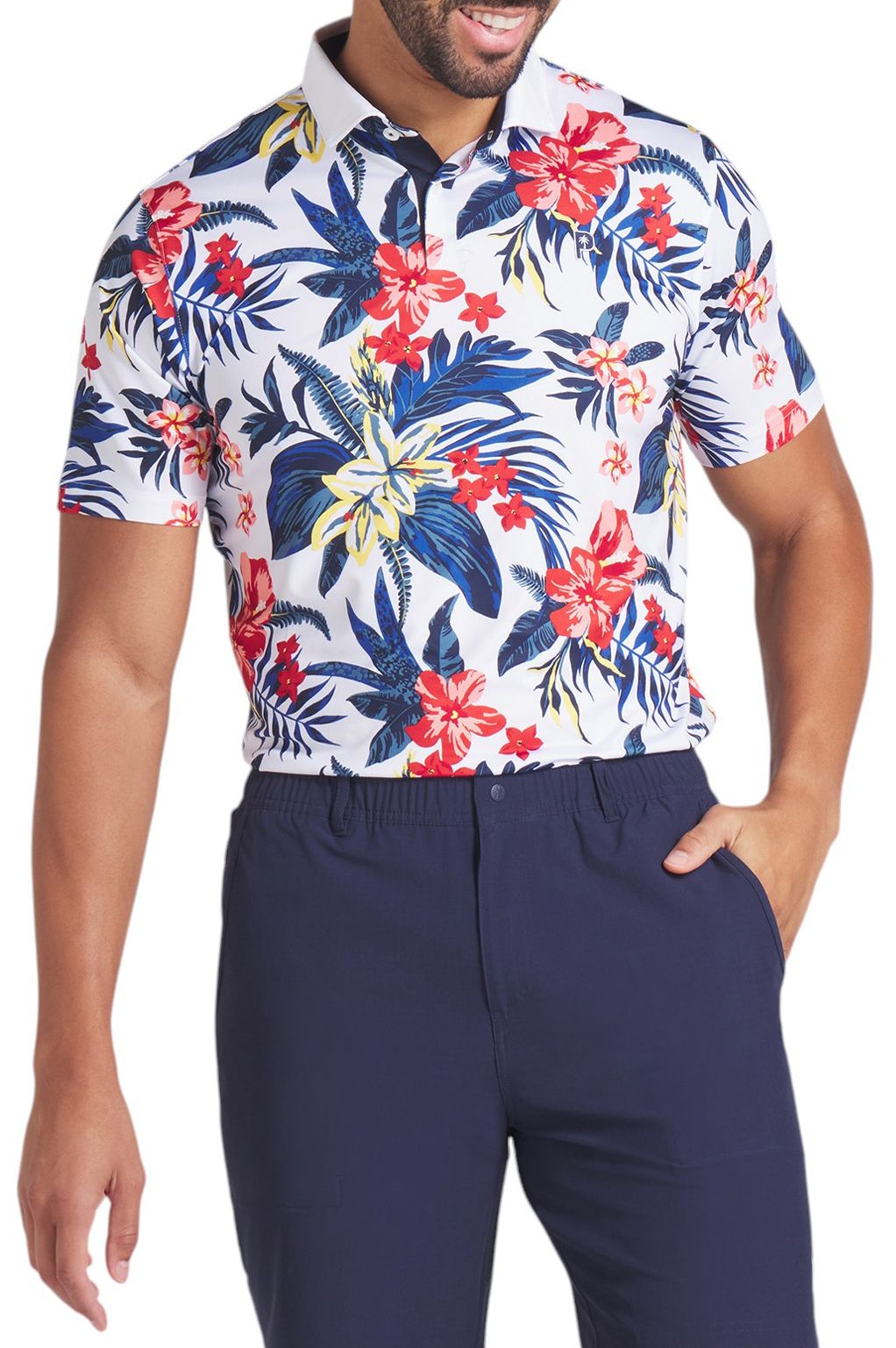 PUMA X PTC Men's Floral Golf Polo