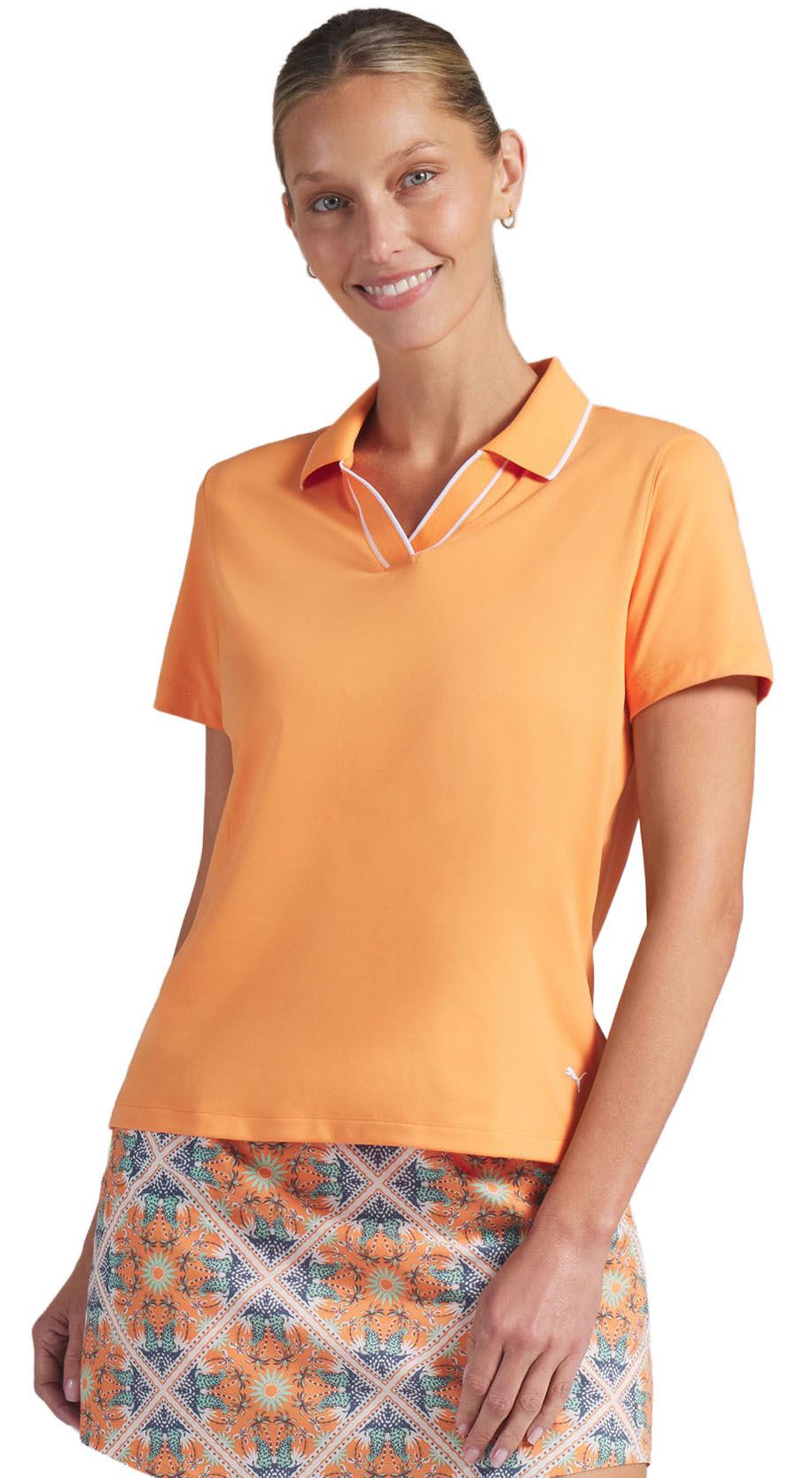 PUMA Women's CLOUDSPUN Essential Short Sleeve Golf Polo
