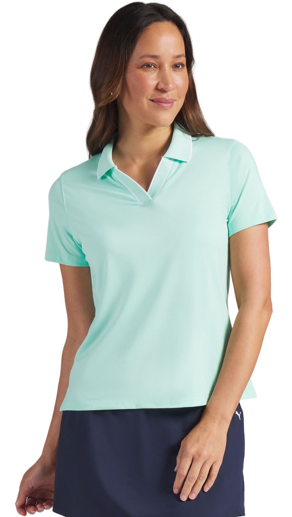 PUMA Women's CLOUDSPUN Essential Short Sleeve Golf Polo