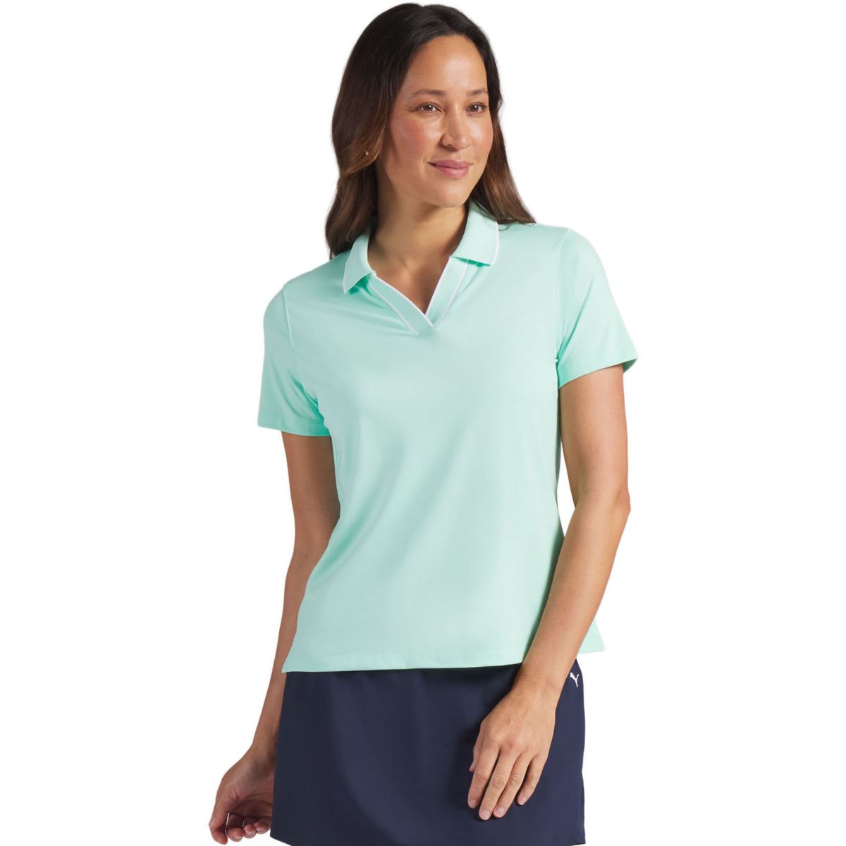 IBKUL Women's Rebecca Print Long Sleeve Mock Neck Golf 1/4 Zip