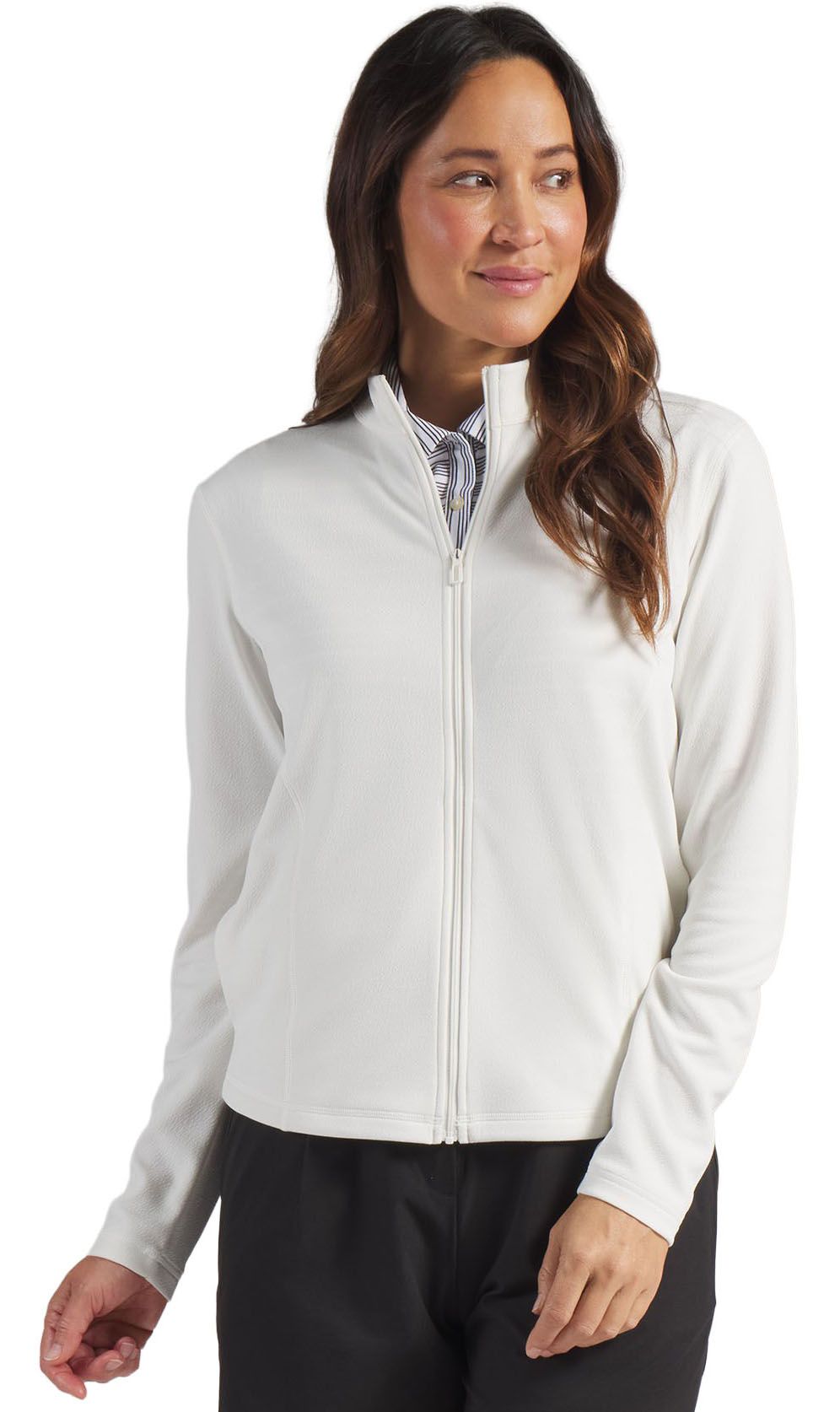 PUMA Women's Pure Textured Full-Zip Golf Jacket
