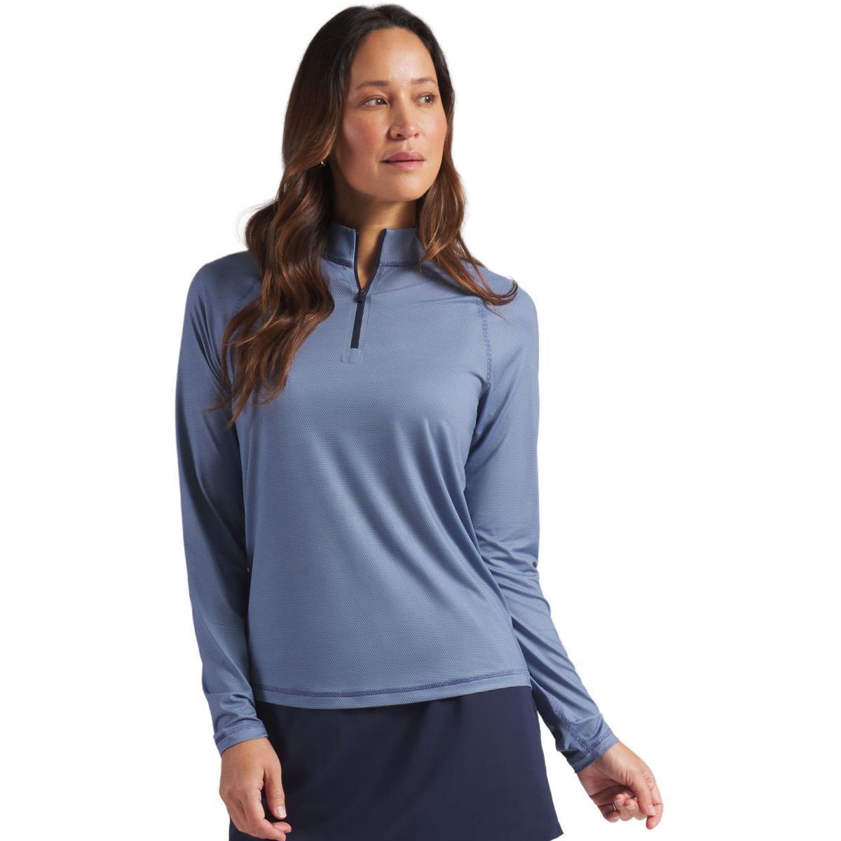 Antigua Women's TGL The Bay Golf Club Grey Mentor Long Sleeve Golf
