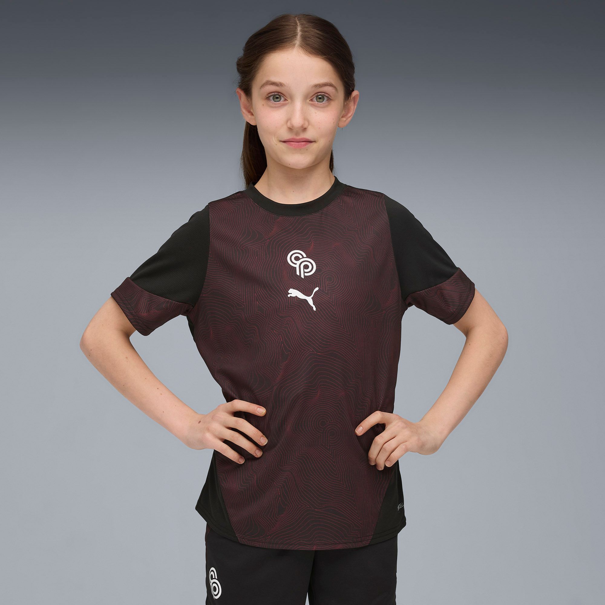 PUMA Youth Player Program Christian Pulisic Black Graphic Jersey