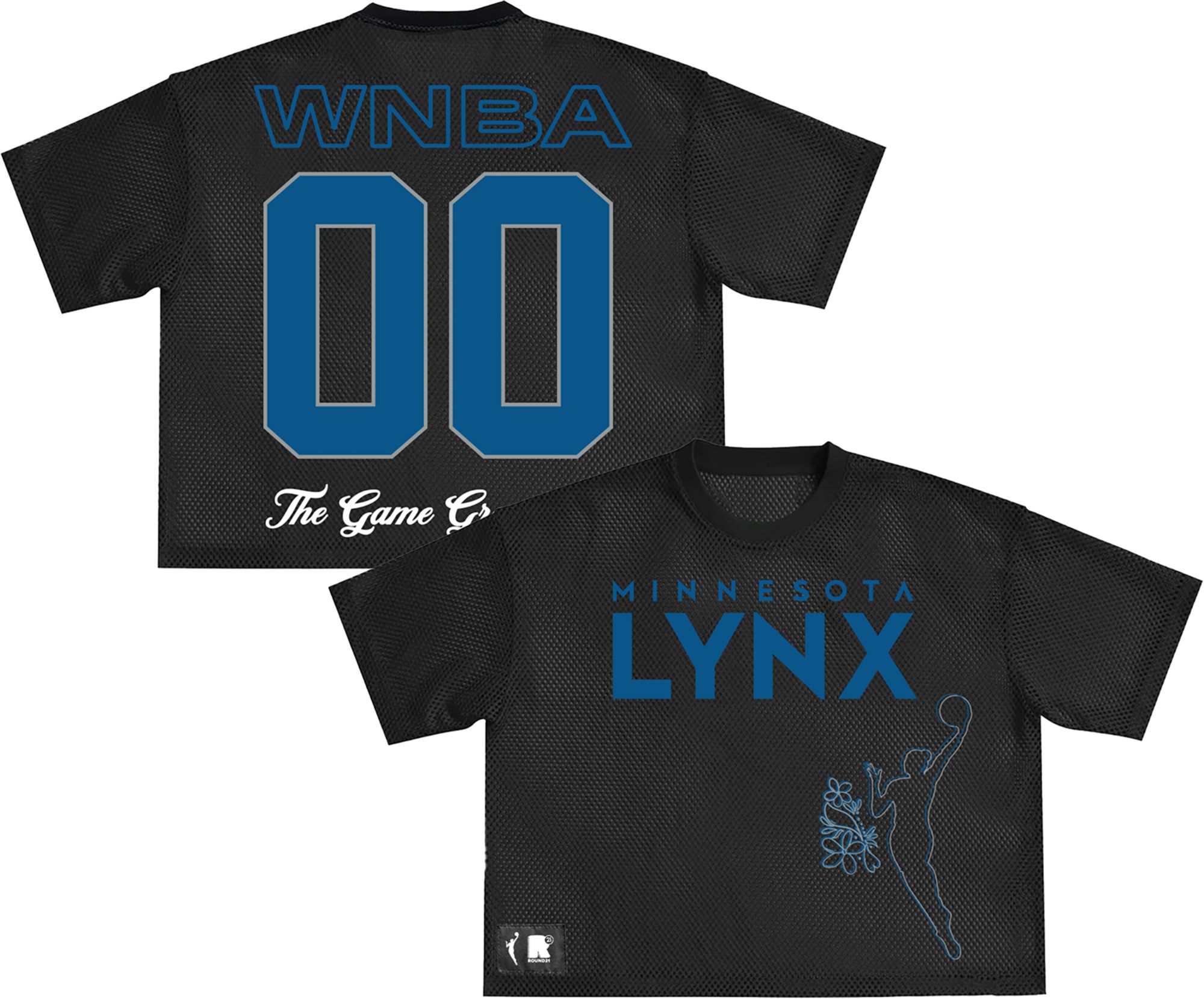 round21 Adult Minnesota Lynx Black Sporty Mesh Top
