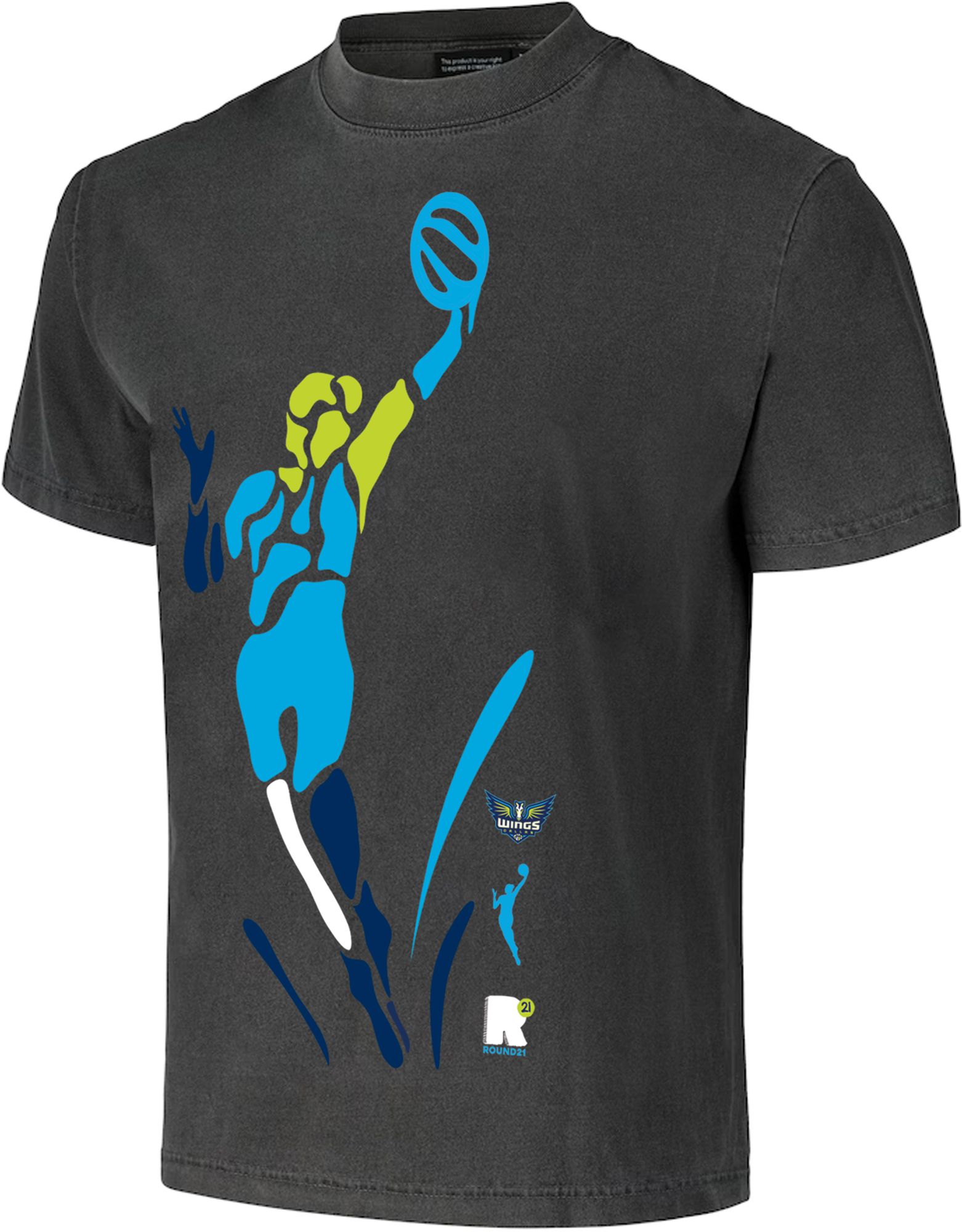 round21 Adult Dallas Wings Gray Victory Graphic T-Shirt