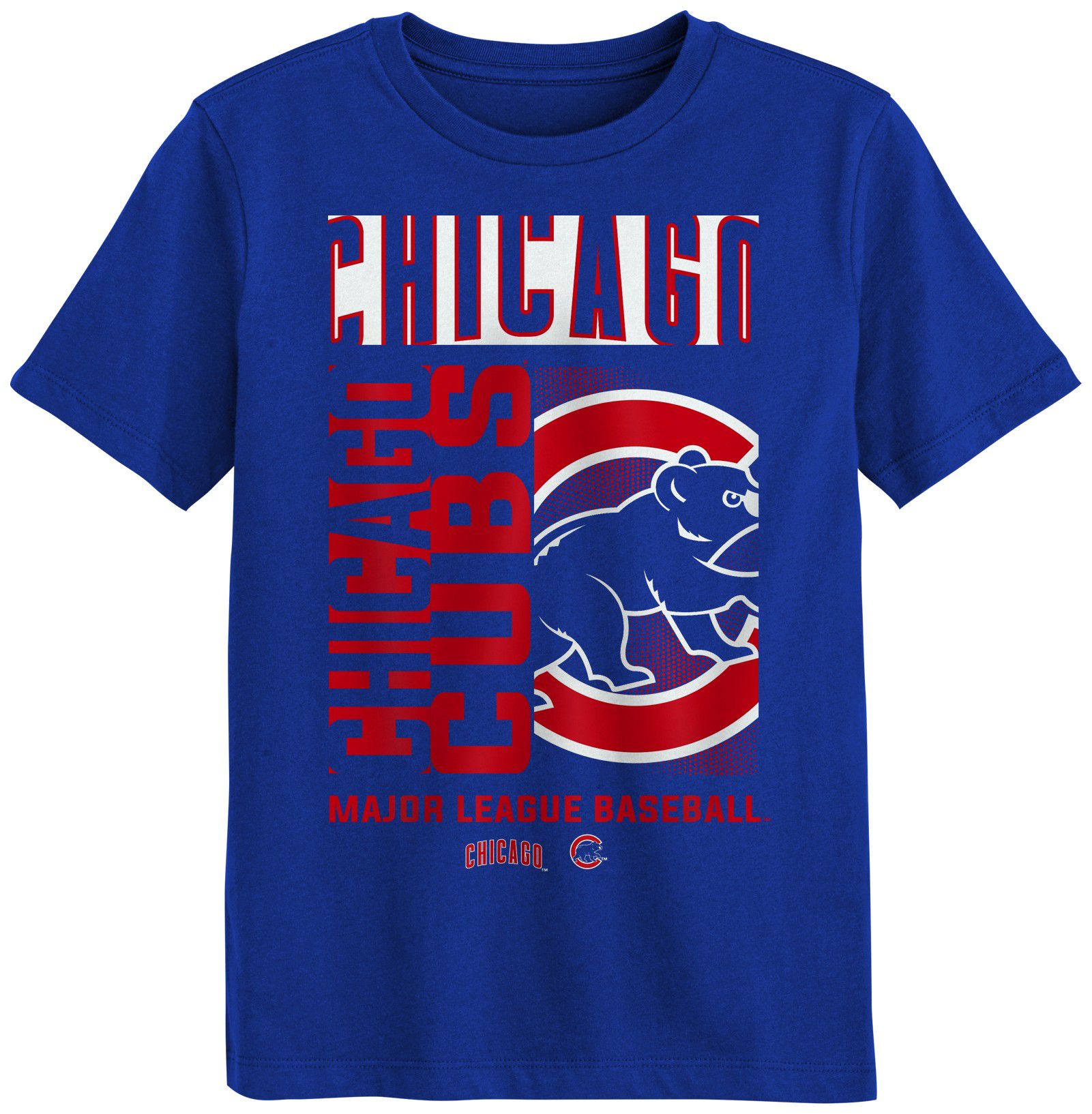 MLB Team Apparel Boys' Chicago Cubs Royal Force Play T-Shirt