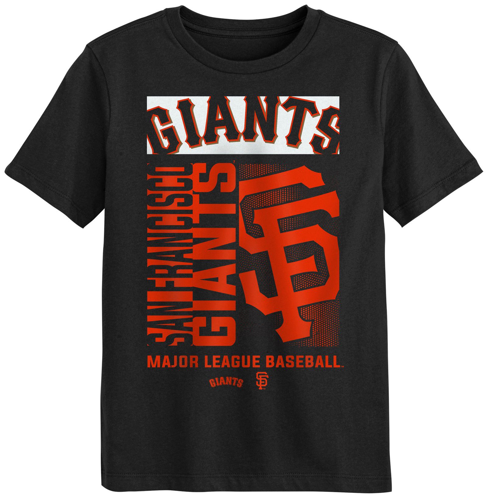MLB Team Apparel Boys' San Francisco Giants Black Force Play T-Shirt