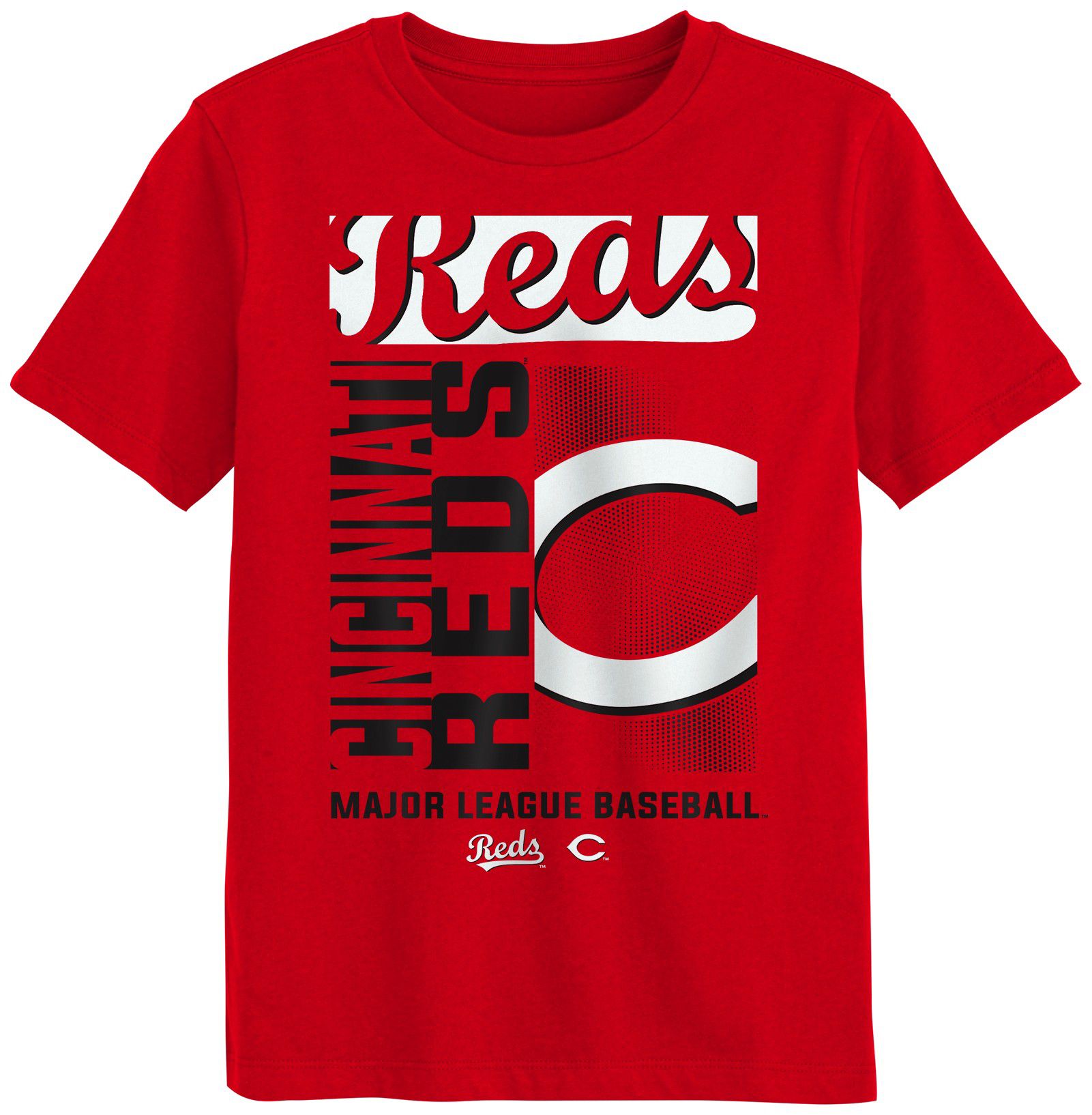 MLB Team Apparel Boys' Cincinnati Reds Red Force Play T-Shirt